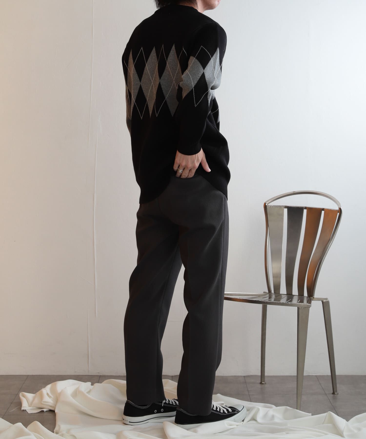 SENSE OF PLACE by URBAN RESEARCH「アーガイルクルーネックセーター」|ニット・セーター|