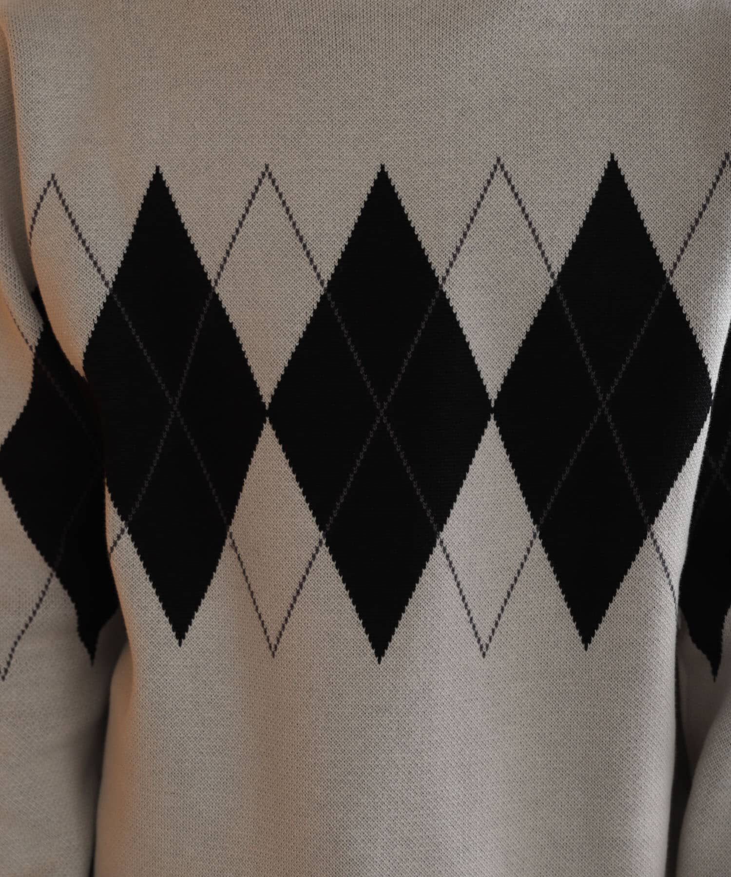 SENSE OF PLACE by URBAN RESEARCH「アーガイルクルーネックセーター」|ニット・セーター|