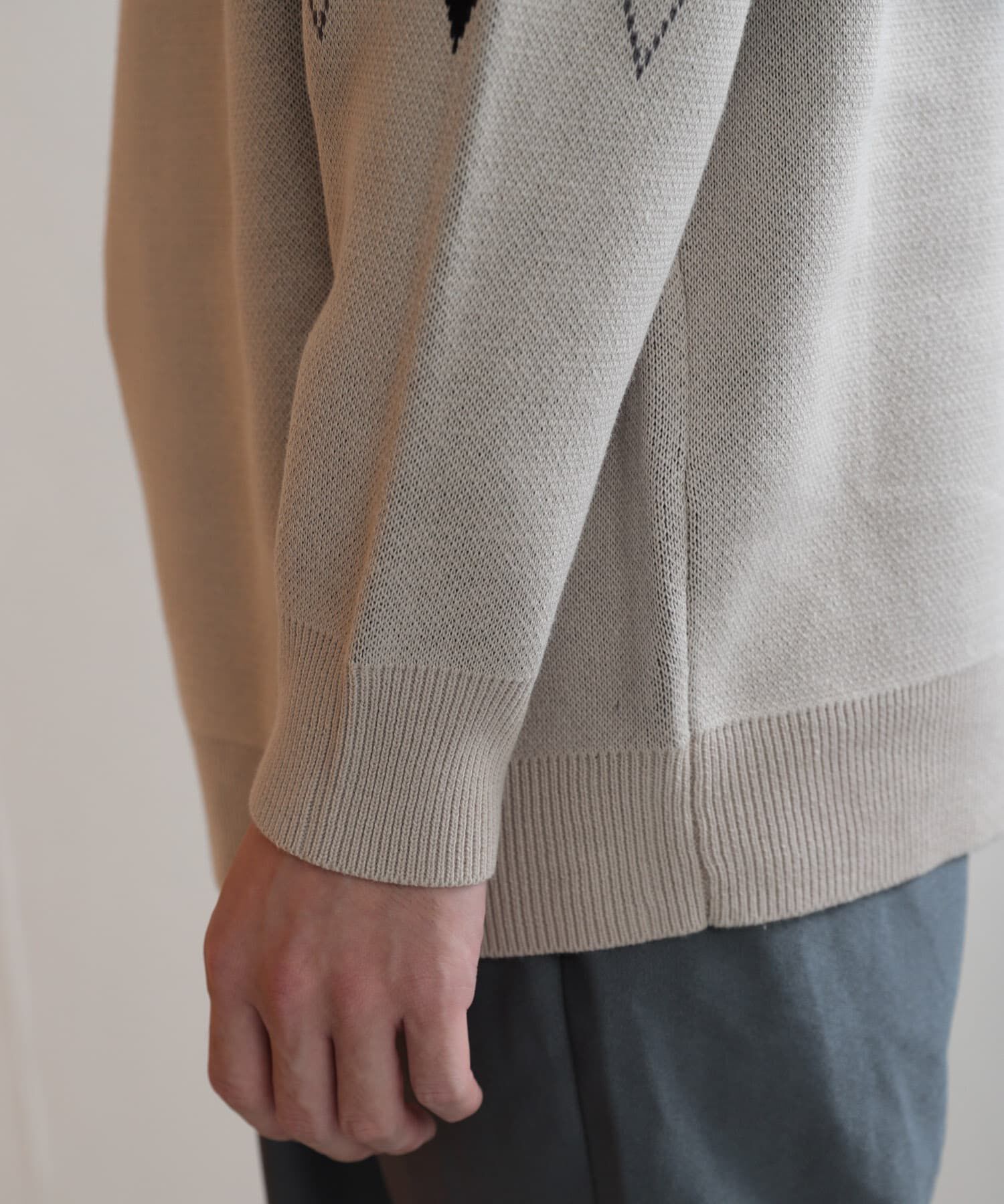 SENSE OF PLACE by URBAN RESEARCH「アーガイルクルーネックセーター」|ニット・セーター|