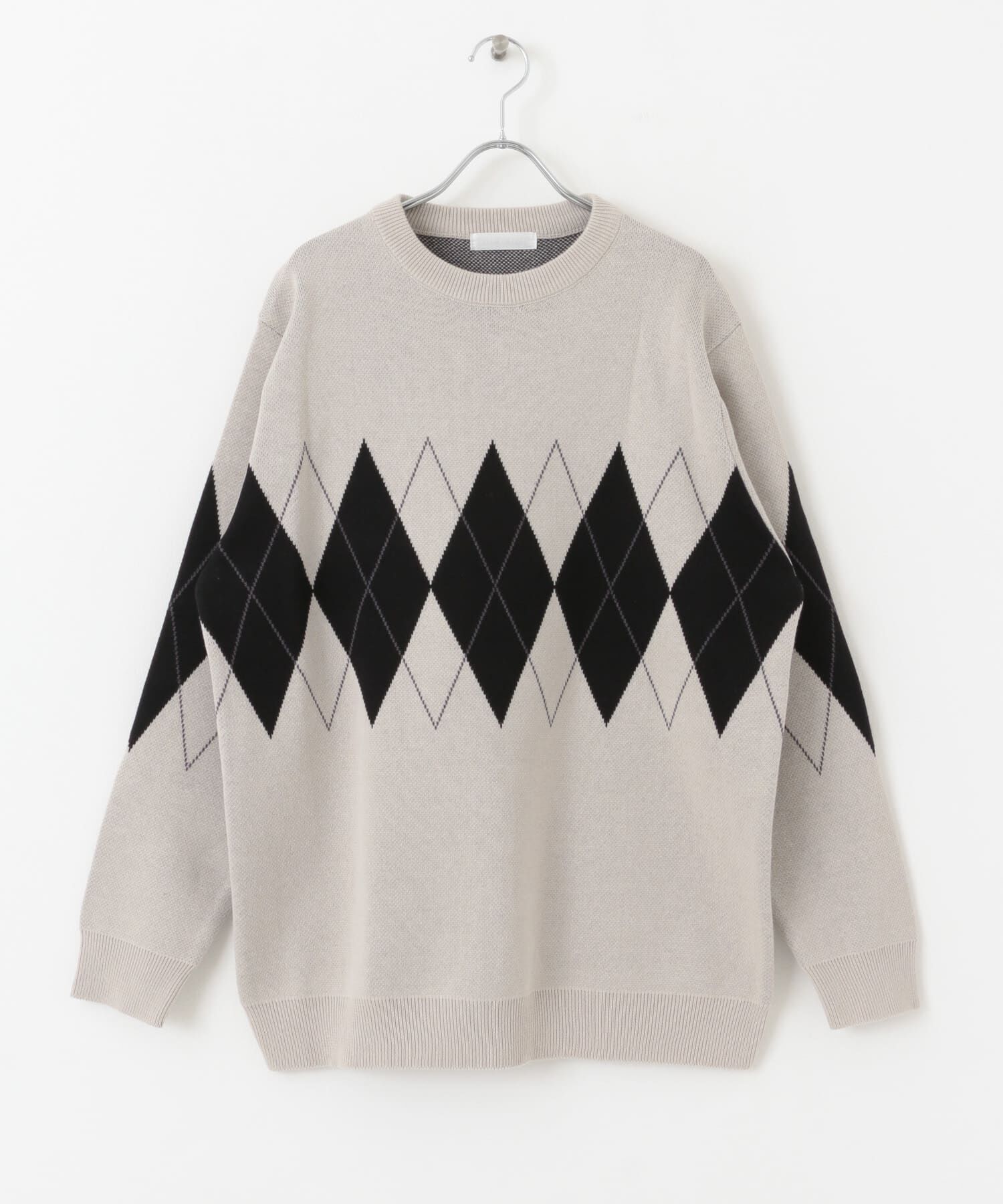 SENSE OF PLACE by URBAN RESEARCH「アーガイルクルーネックセーター」|ニット・セーター|