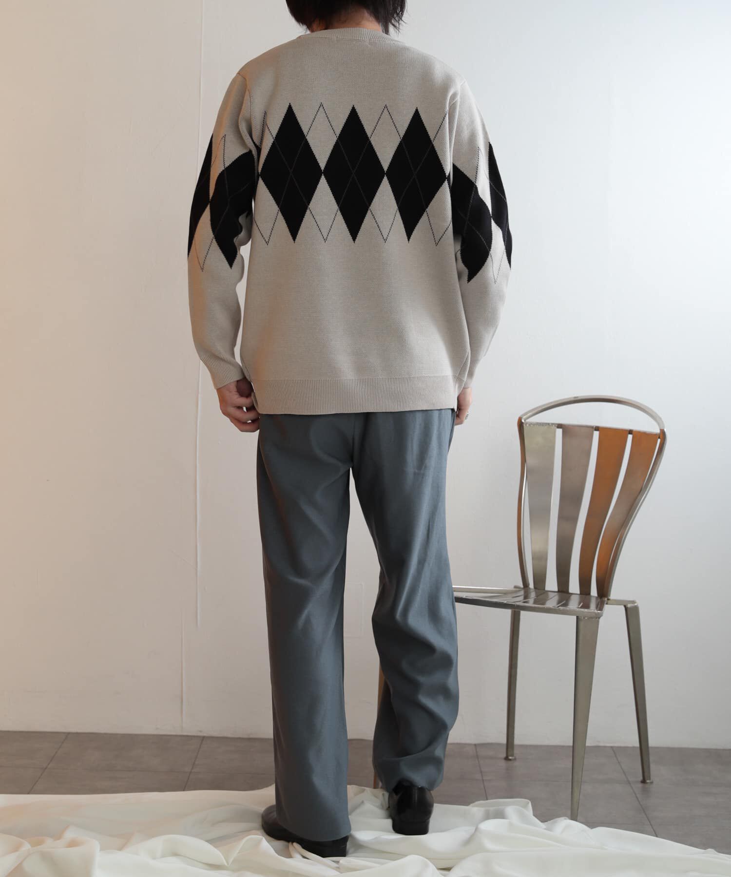 SENSE OF PLACE by URBAN RESEARCH「アーガイルクルーネックセーター」|ニット・セーター|