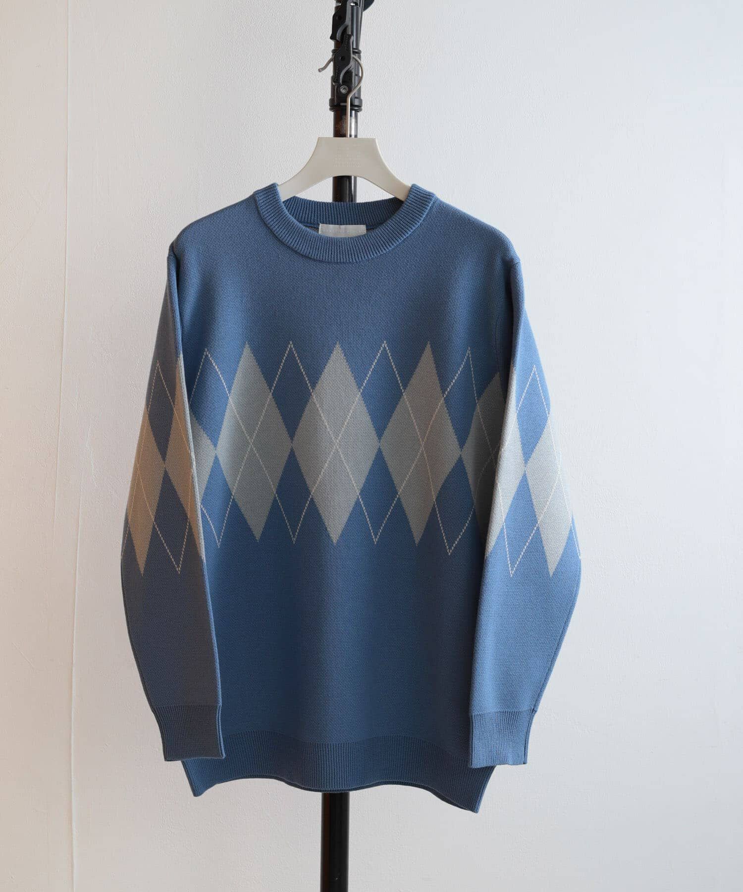 SENSE OF PLACE by URBAN RESEARCH「アーガイルクルーネックセーター」|ニット・セーター|