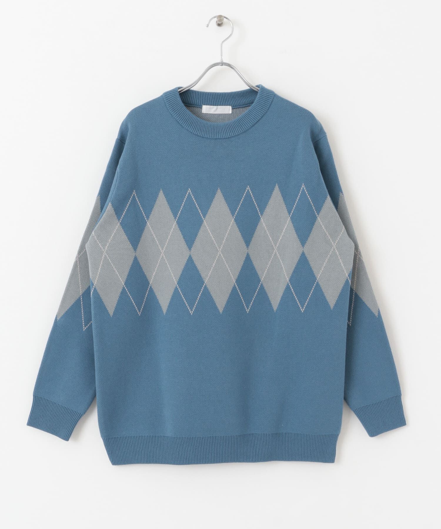 SENSE OF PLACE by URBAN RESEARCH「アーガイルクルーネックセーター」|ニット・セーター|