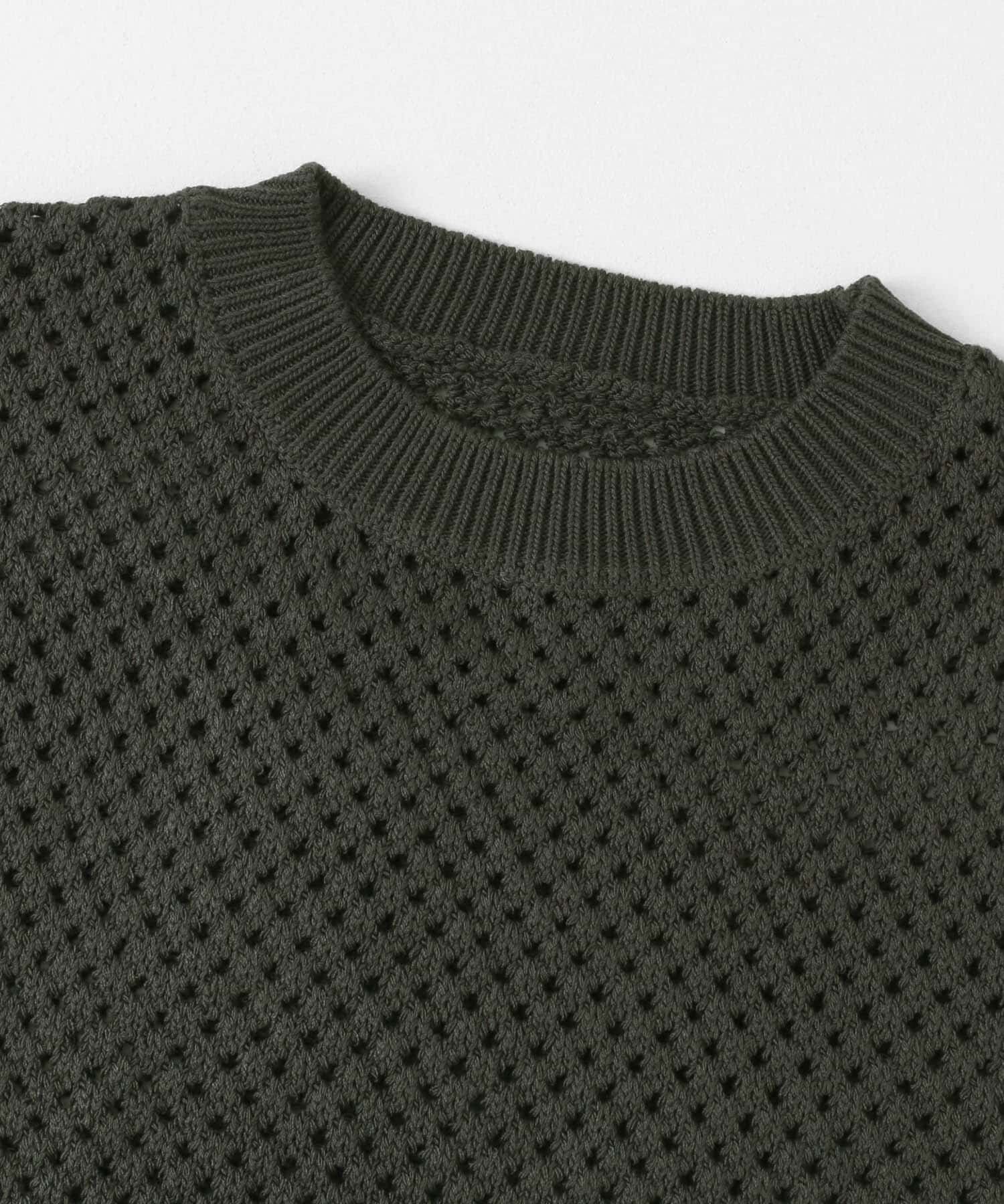 SENSE OF PLACE by URBAN RESEARCH「『洗濯可』シアーメッシュクルーネックニット」|ニット・セーター|