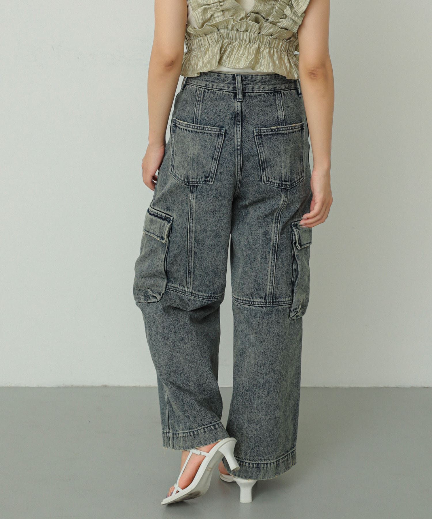 SENSE OF PLACE by URBAN RESEARCH「ヴィンテージデニムワイドパンツ」|デニム|