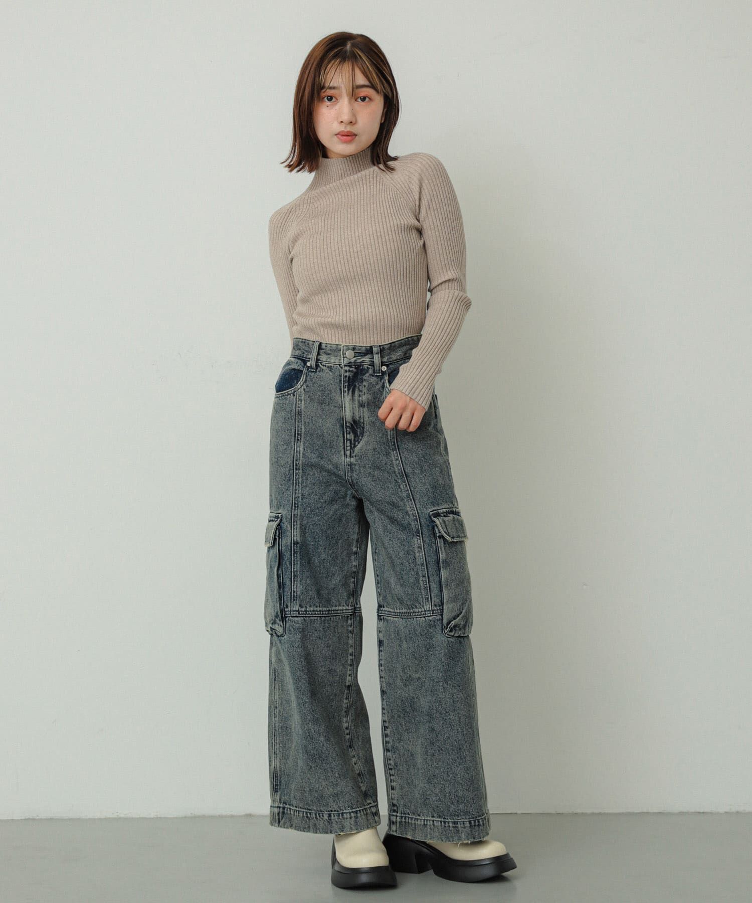 SENSE OF PLACE by URBAN RESEARCH「ヴィンテージデニムワイドパンツ」|デニム|