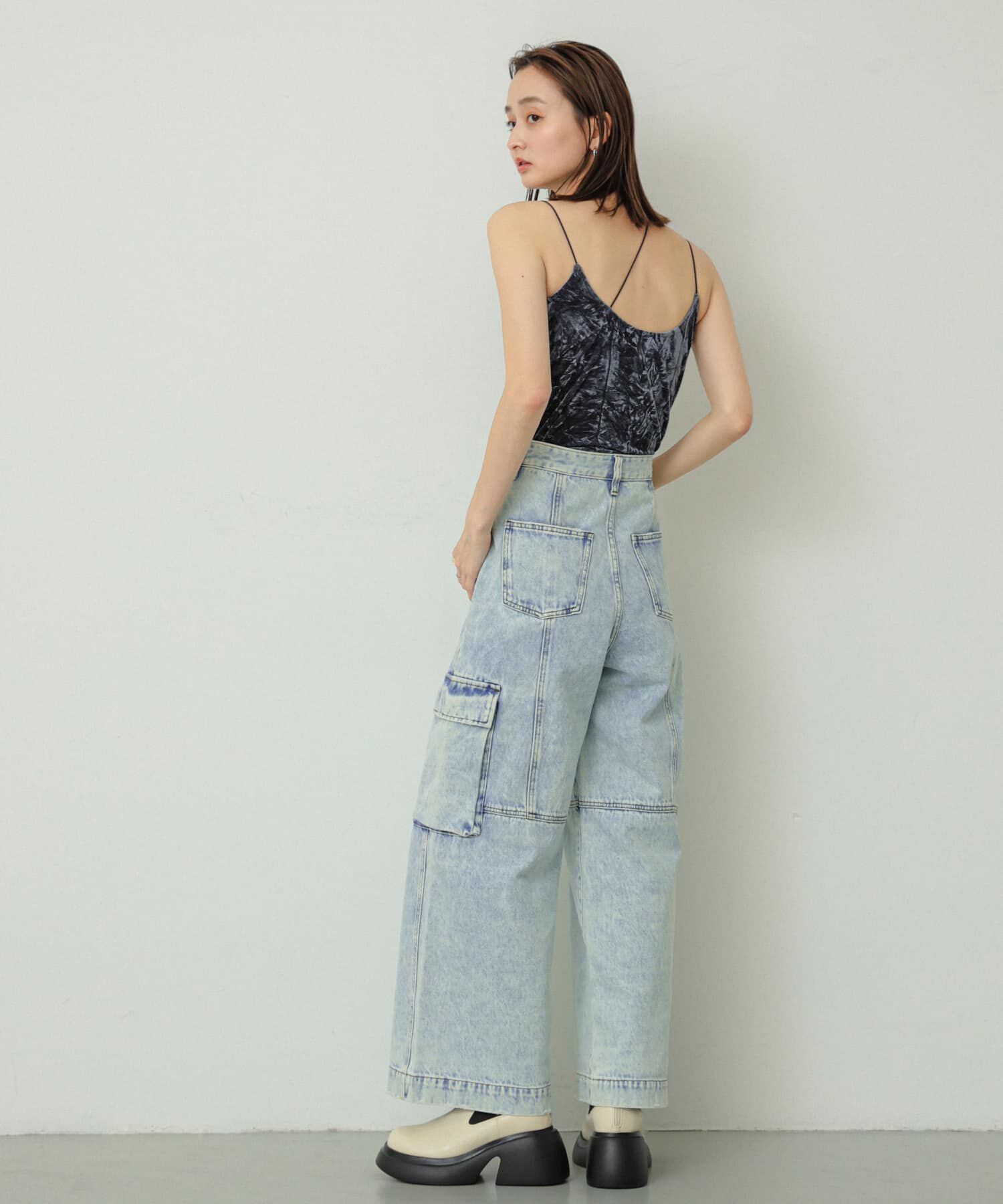 SENSE OF PLACE by URBAN RESEARCH「ヴィンテージデニムワイドパンツ」|デニム|