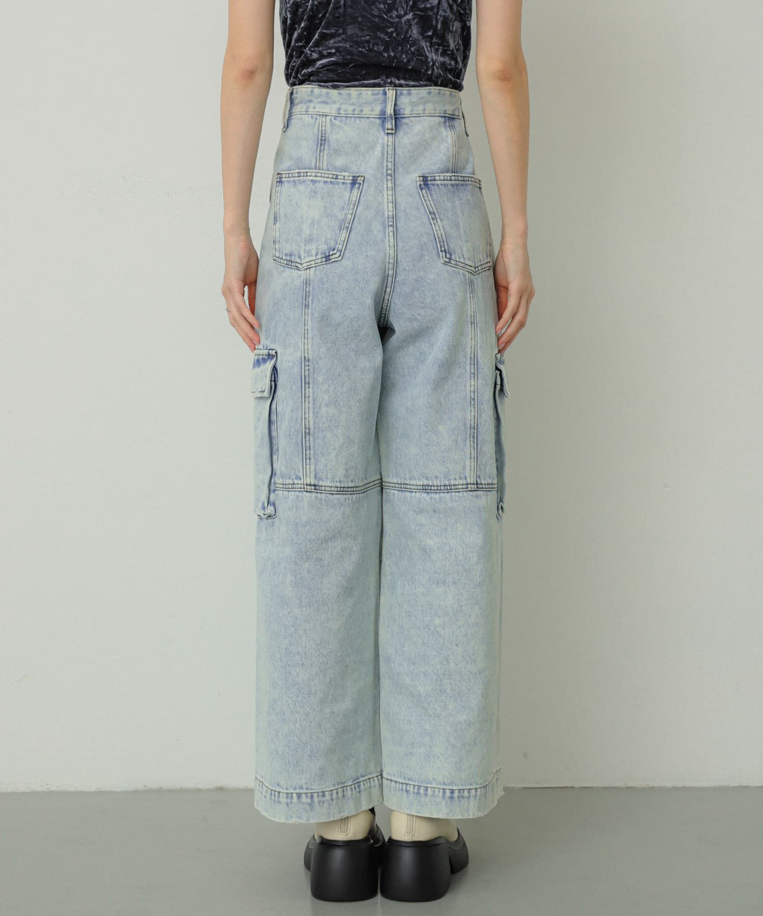 SENSE OF PLACE by URBAN RESEARCH「ヴィンテージデニムワイドパンツ」|デニム|