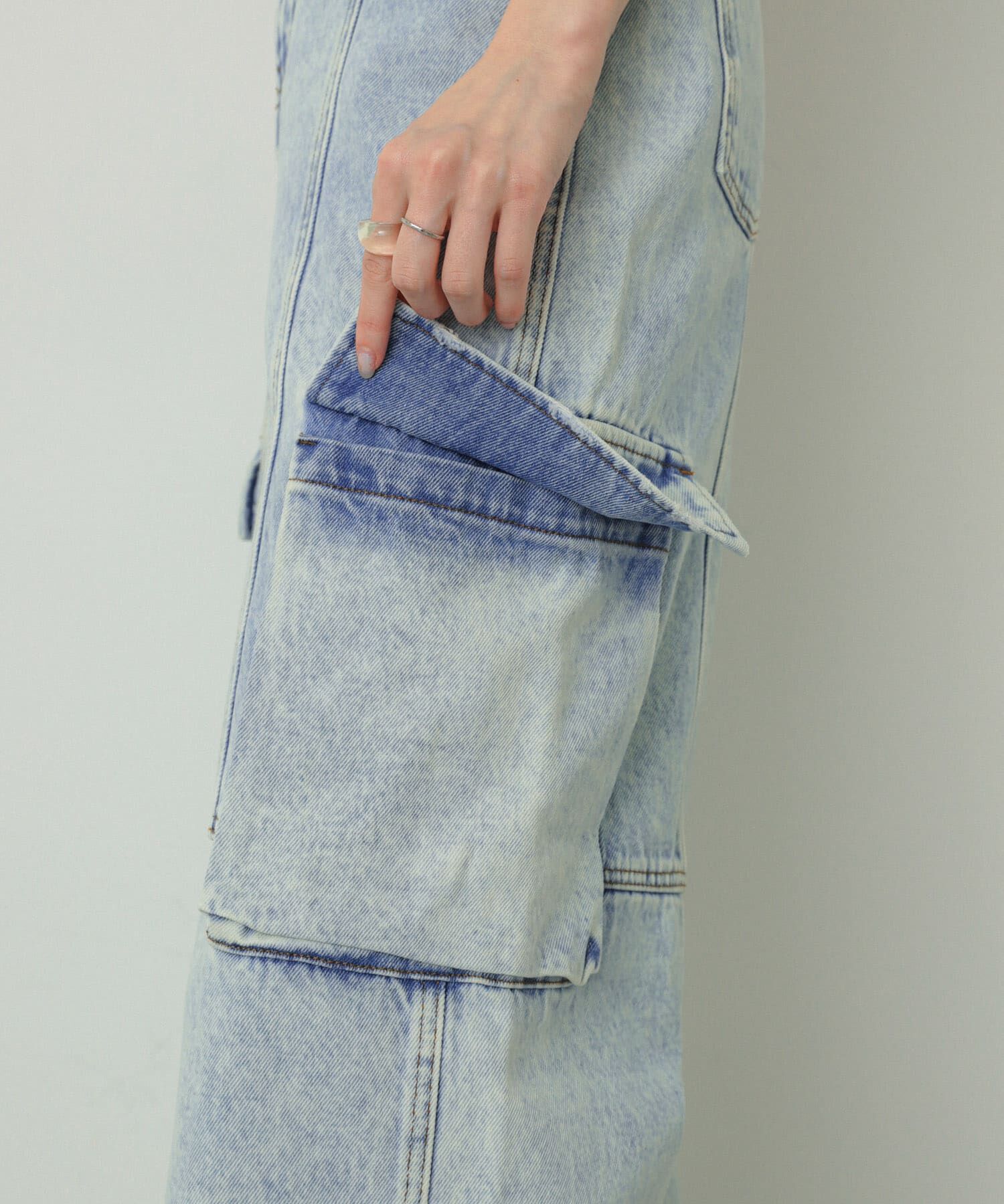 SENSE OF PLACE by URBAN RESEARCH「ヴィンテージデニムワイドパンツ」|デニム|