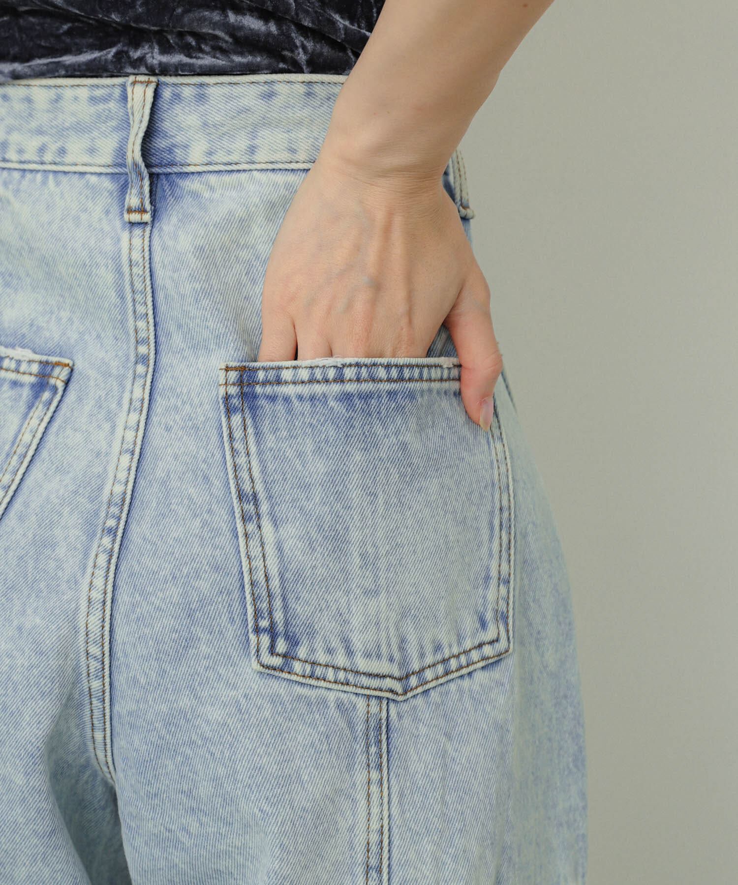 SENSE OF PLACE by URBAN RESEARCH「ヴィンテージデニムワイドパンツ」|デニム|