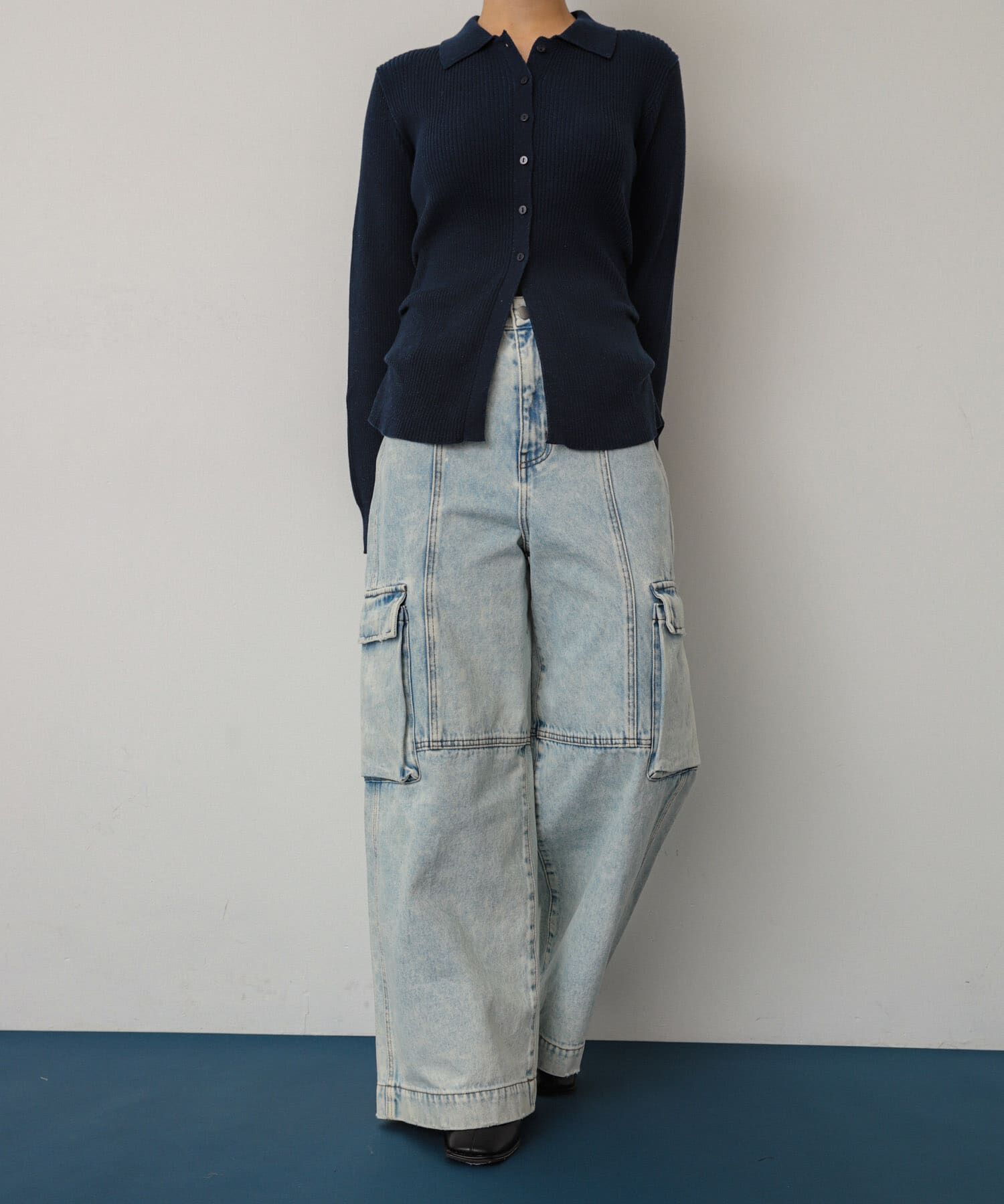 SENSE OF PLACE by URBAN RESEARCH「ヴィンテージデニムワイドパンツ」|デニム|