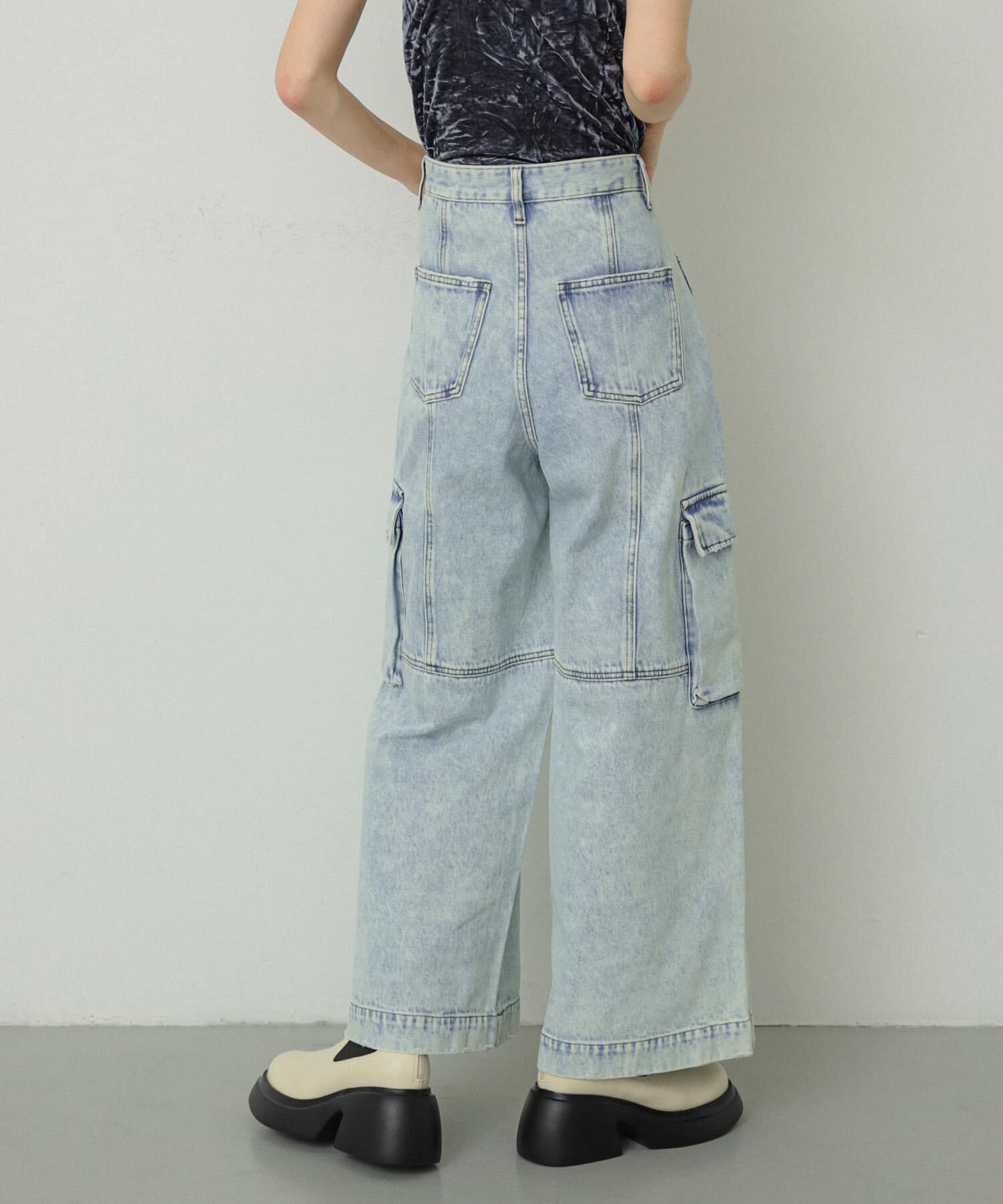 SENSE OF PLACE by URBAN RESEARCH「ヴィンテージデニムワイドパンツ」|デニム|