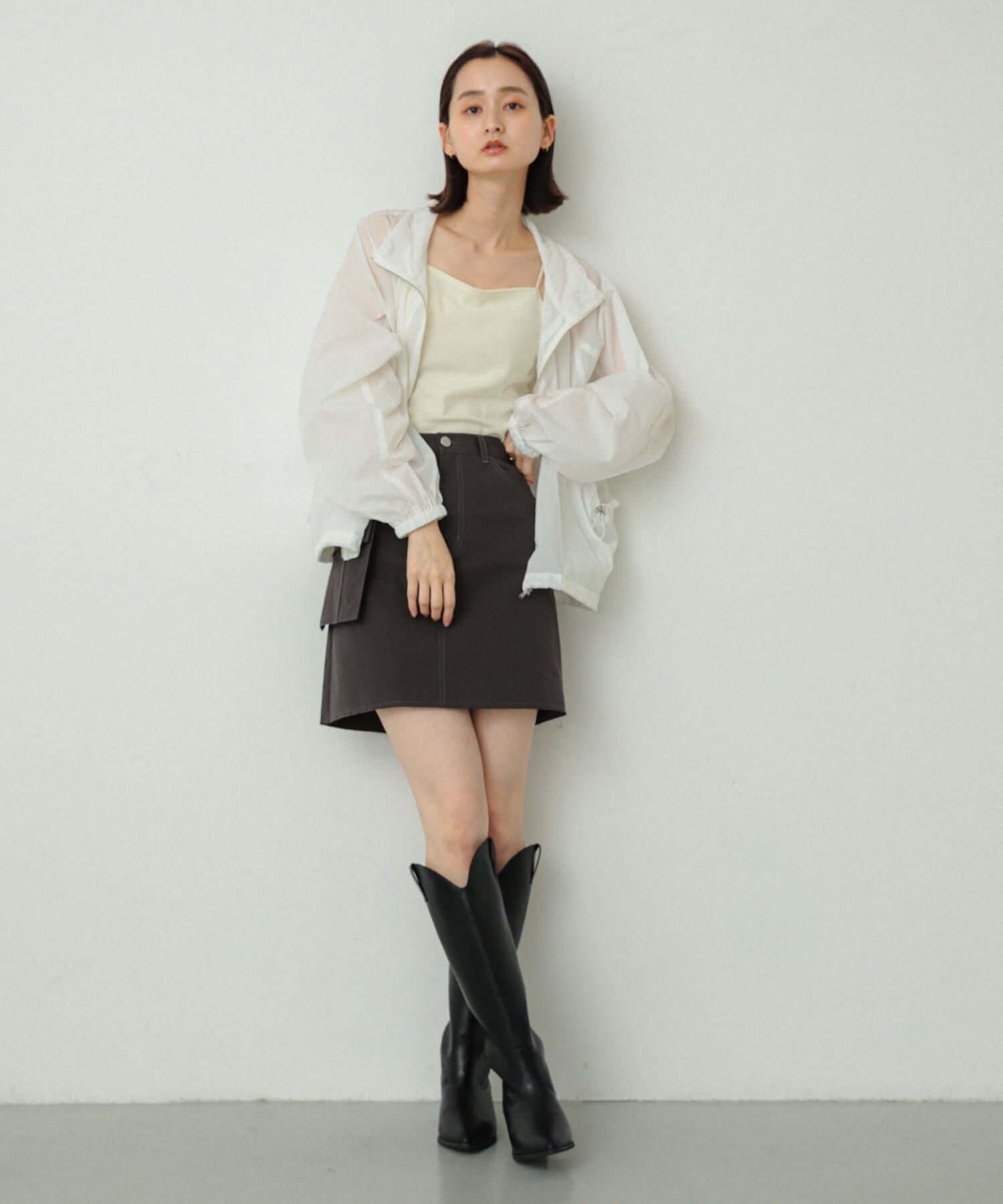 SENSE OF PLACE by URBAN RESEARCH「サイドポケットツキミニスカート」|スカート|