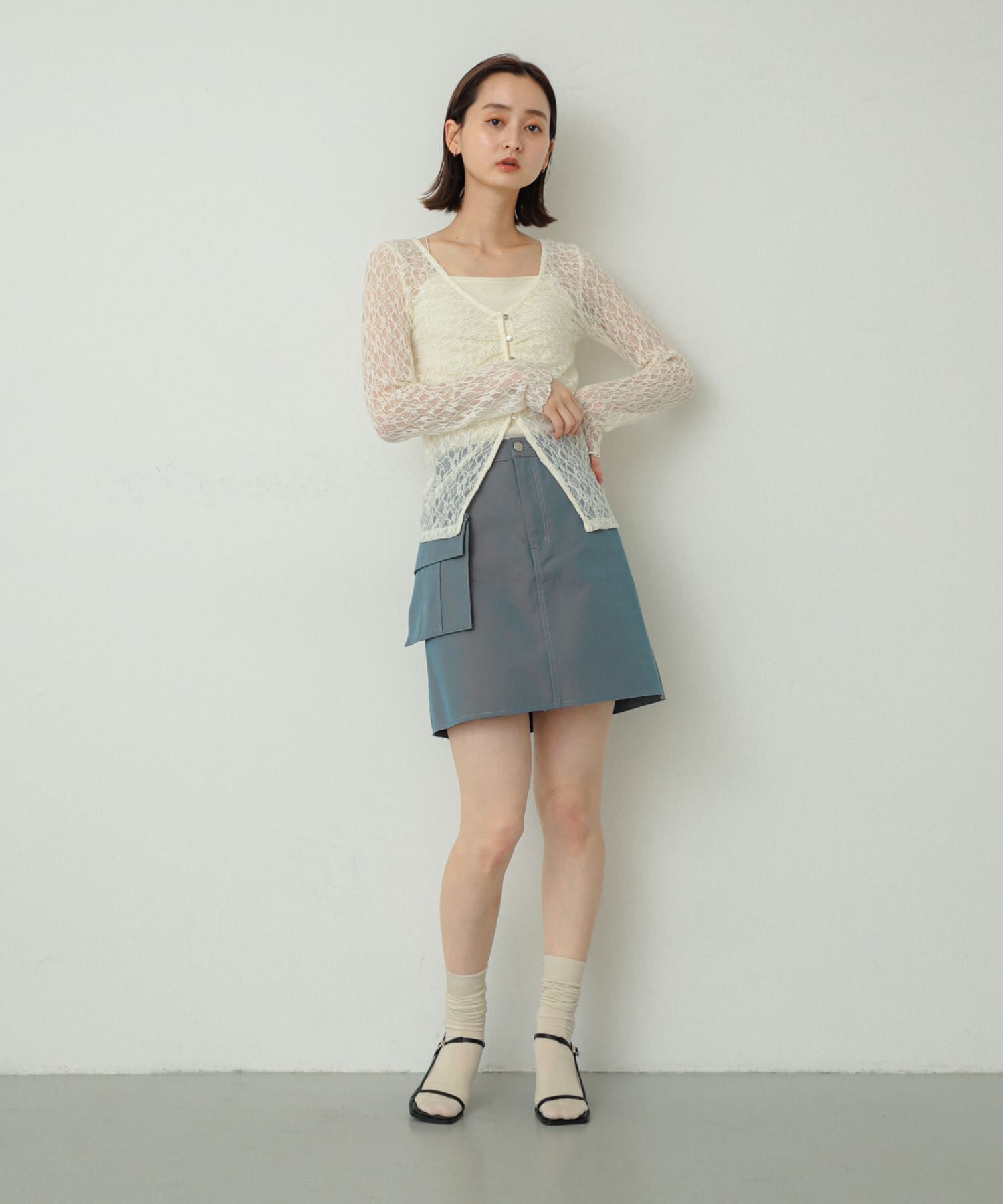 SENSE OF PLACE by URBAN RESEARCH「サイドポケットツキミニスカート」|スカート|