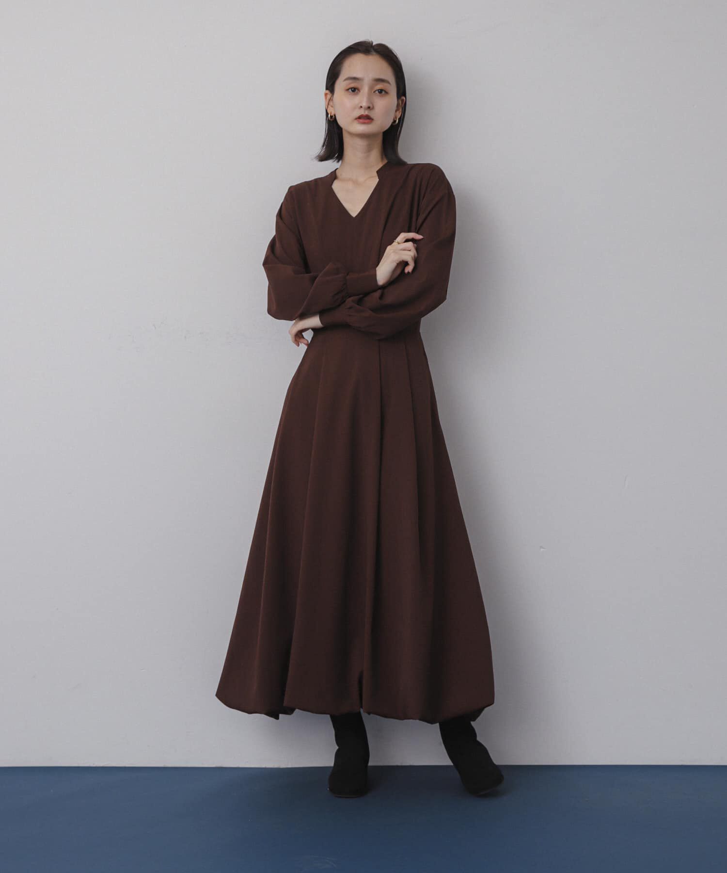 SENSE OF PLACE by URBAN RESEARCH「スキッパーバルーンワンピース」|ワンピース|