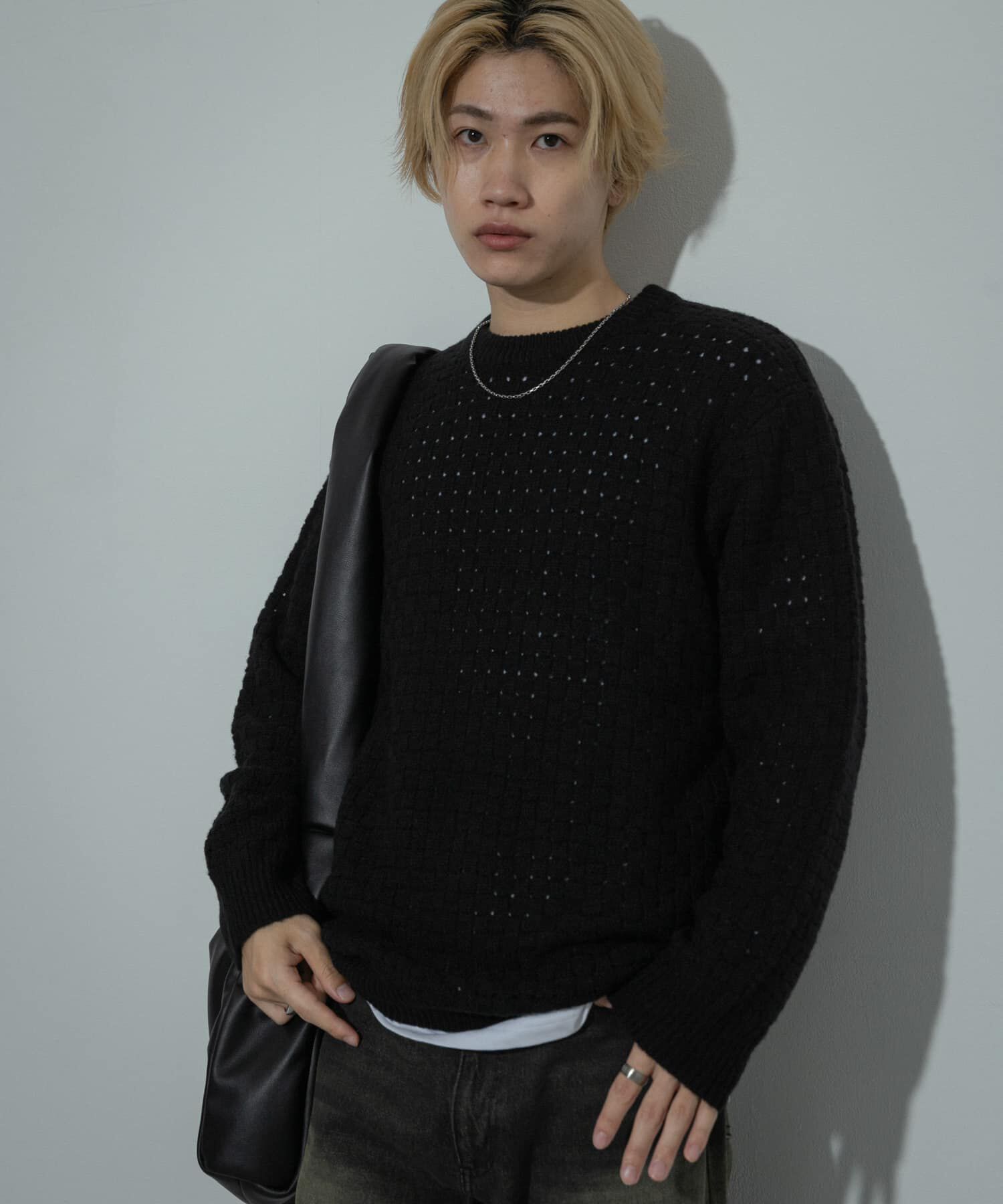 SENSE OF PLACE by URBAN RESEARCH「クロス編みシアークルーネックニット」|ニット・セーター|