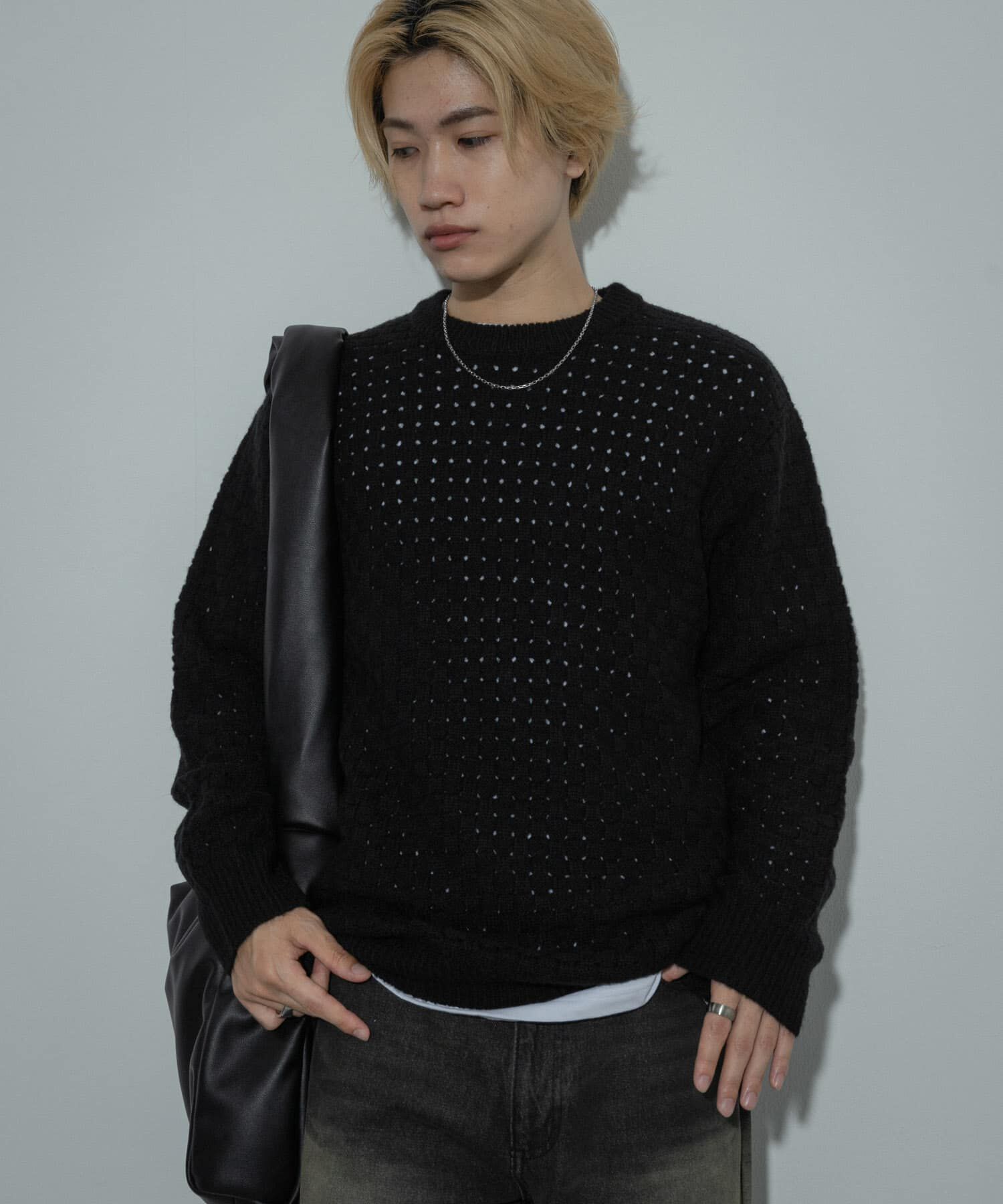 SENSE OF PLACE by URBAN RESEARCH「クロス編みシアークルーネックニット」|ニット・セーター|