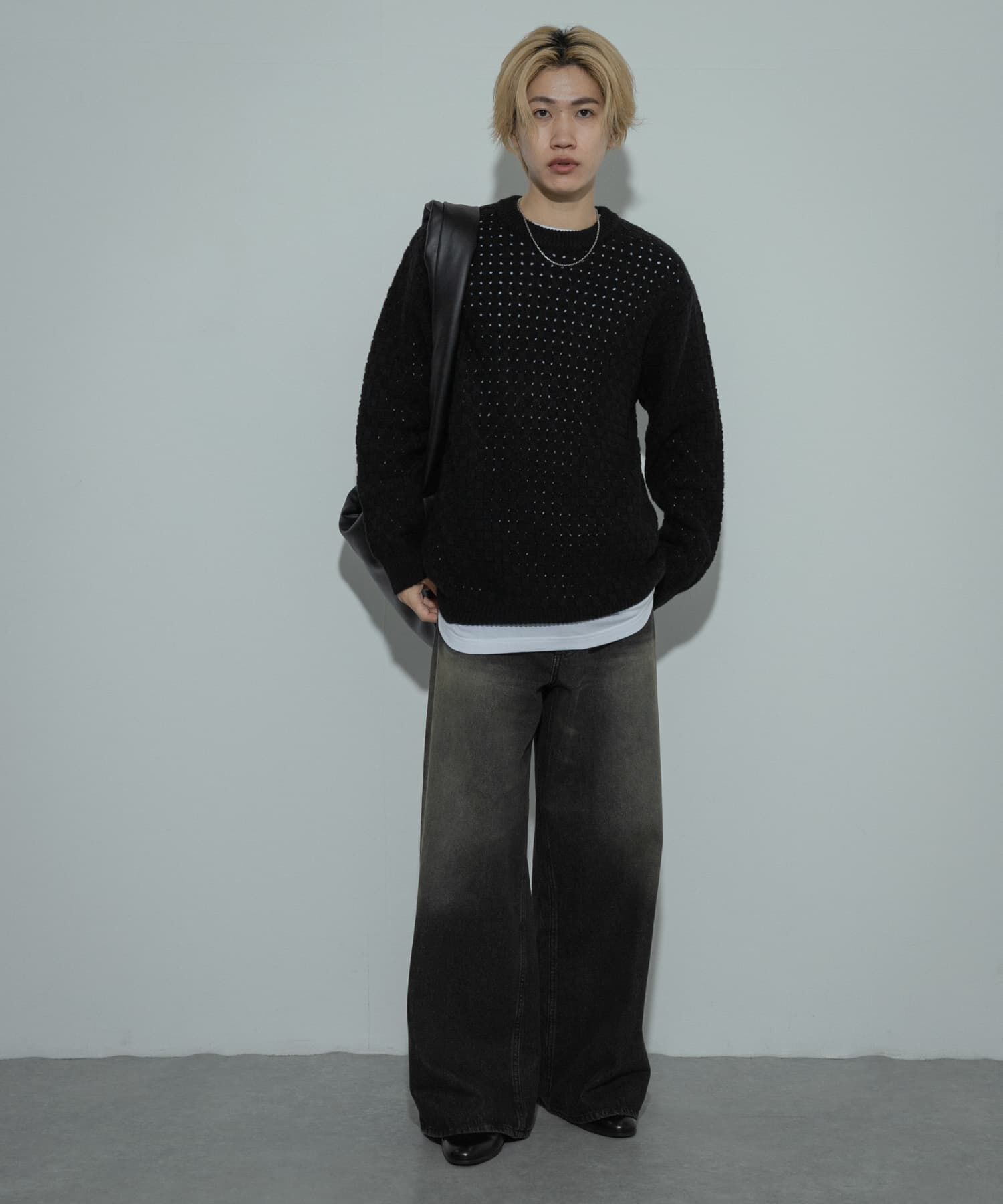 SENSE OF PLACE by URBAN RESEARCH「クロス編みシアークルーネックニット」|ニット・セーター|