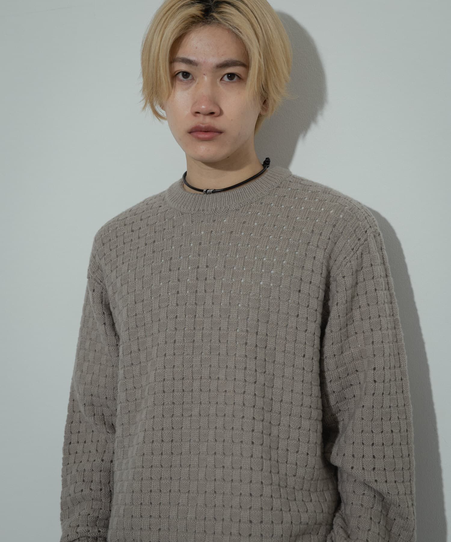 SENSE OF PLACE by URBAN RESEARCH「クロス編みシアークルーネックニット」|ニット・セーター|