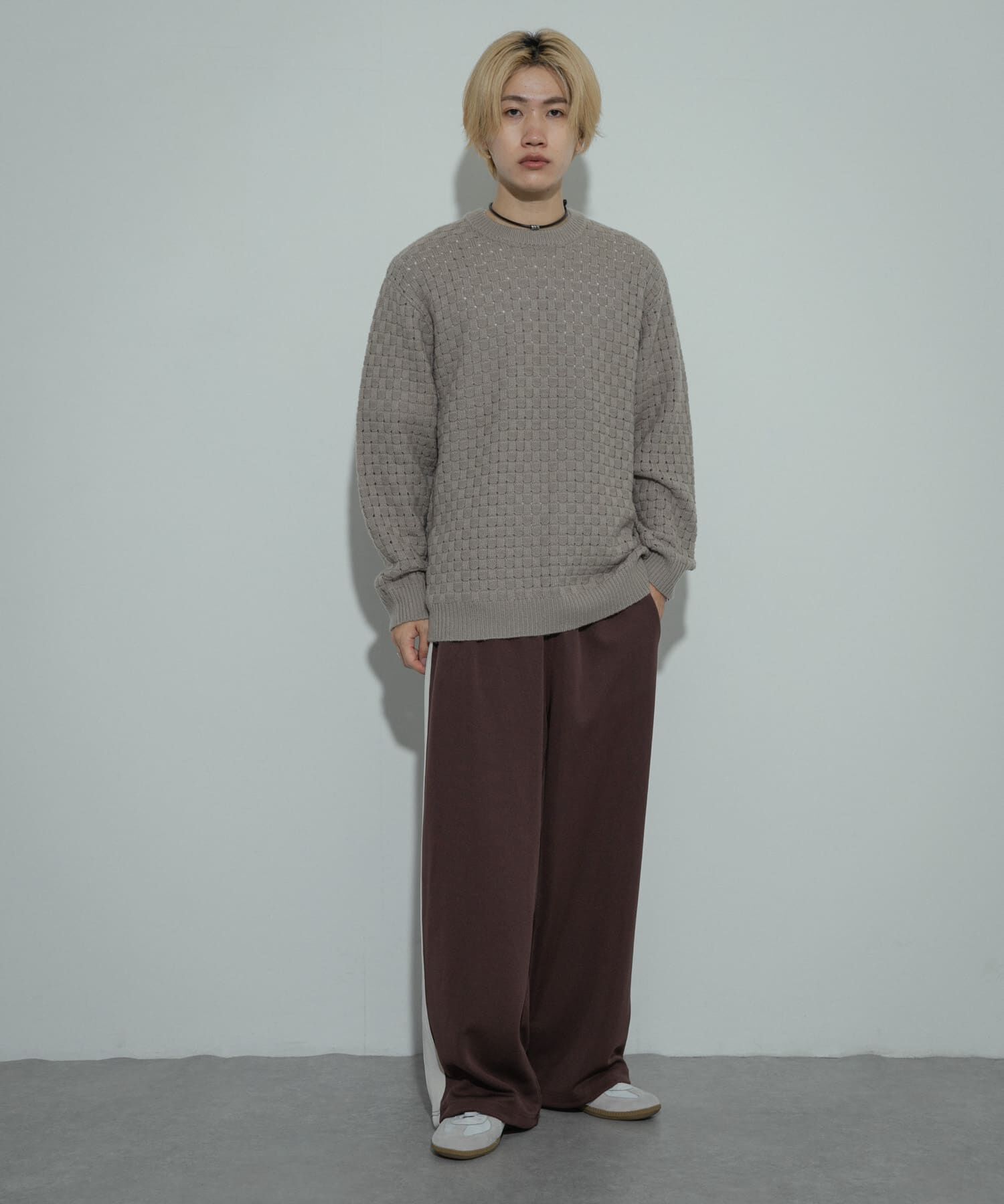 SENSE OF PLACE by URBAN RESEARCH「クロス編みシアークルーネックニット」|ニット・セーター|