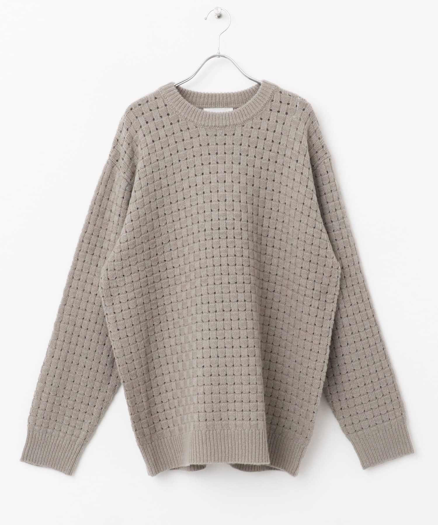 SENSE OF PLACE by URBAN RESEARCH「クロス編みシアークルーネックニット」|ニット・セーター|