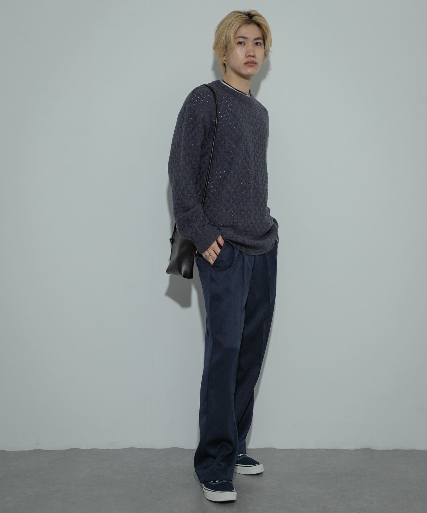 SENSE OF PLACE by URBAN RESEARCH「クロス編みシアークルーネックニット」|ニット・セーター|