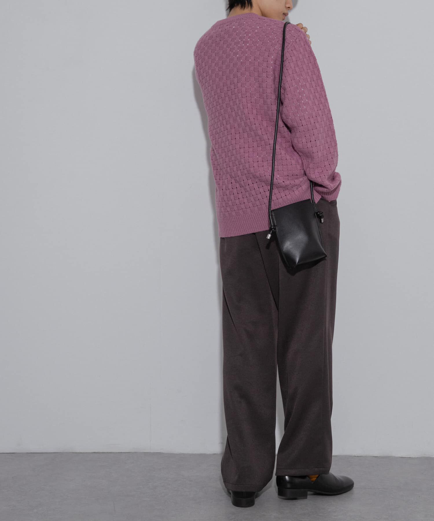 SENSE OF PLACE by URBAN RESEARCH「クロス編みシアークルーネックニット」|ニット・セーター|