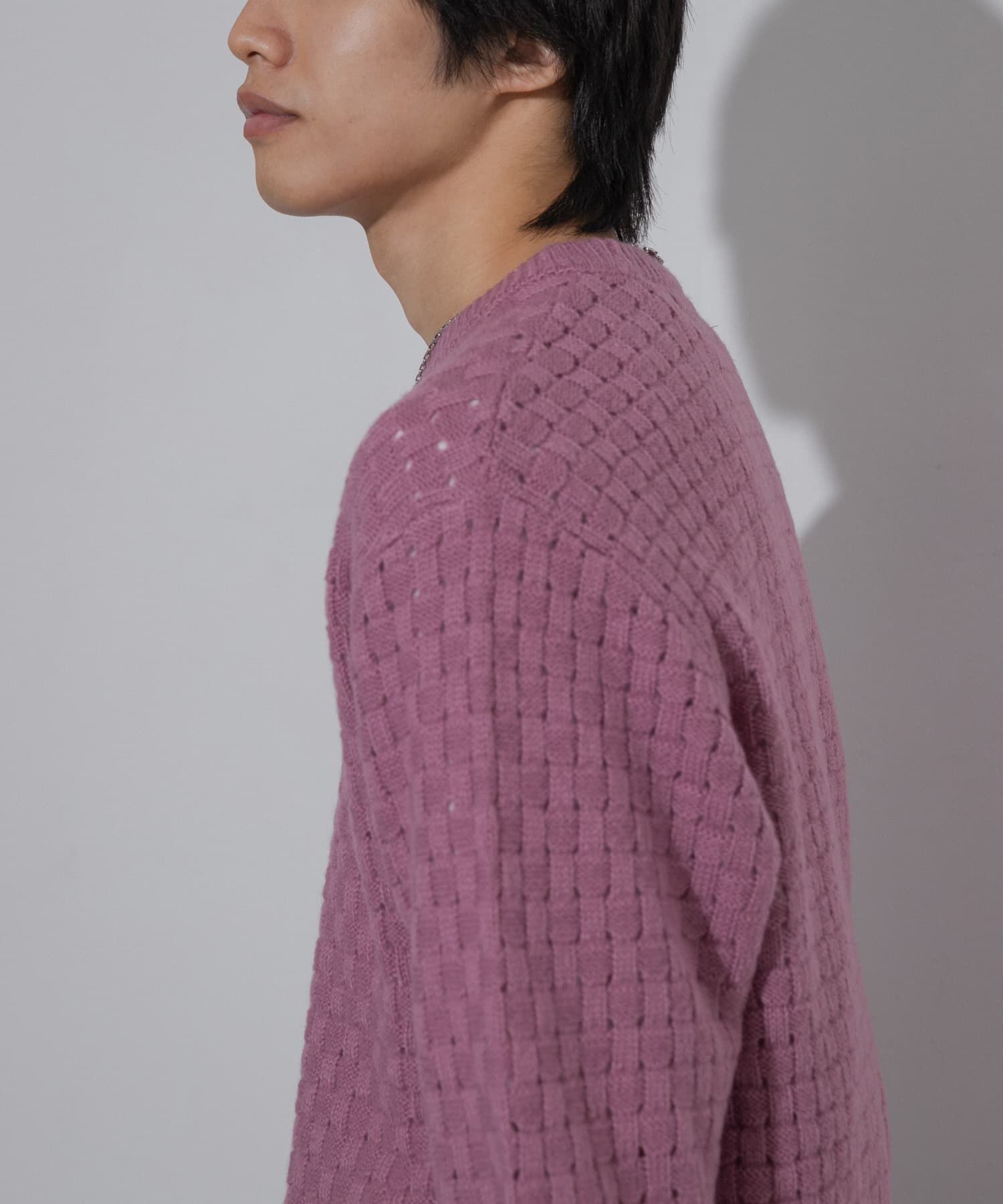 SENSE OF PLACE by URBAN RESEARCH「クロス編みシアークルーネックニット」|ニット・セーター|