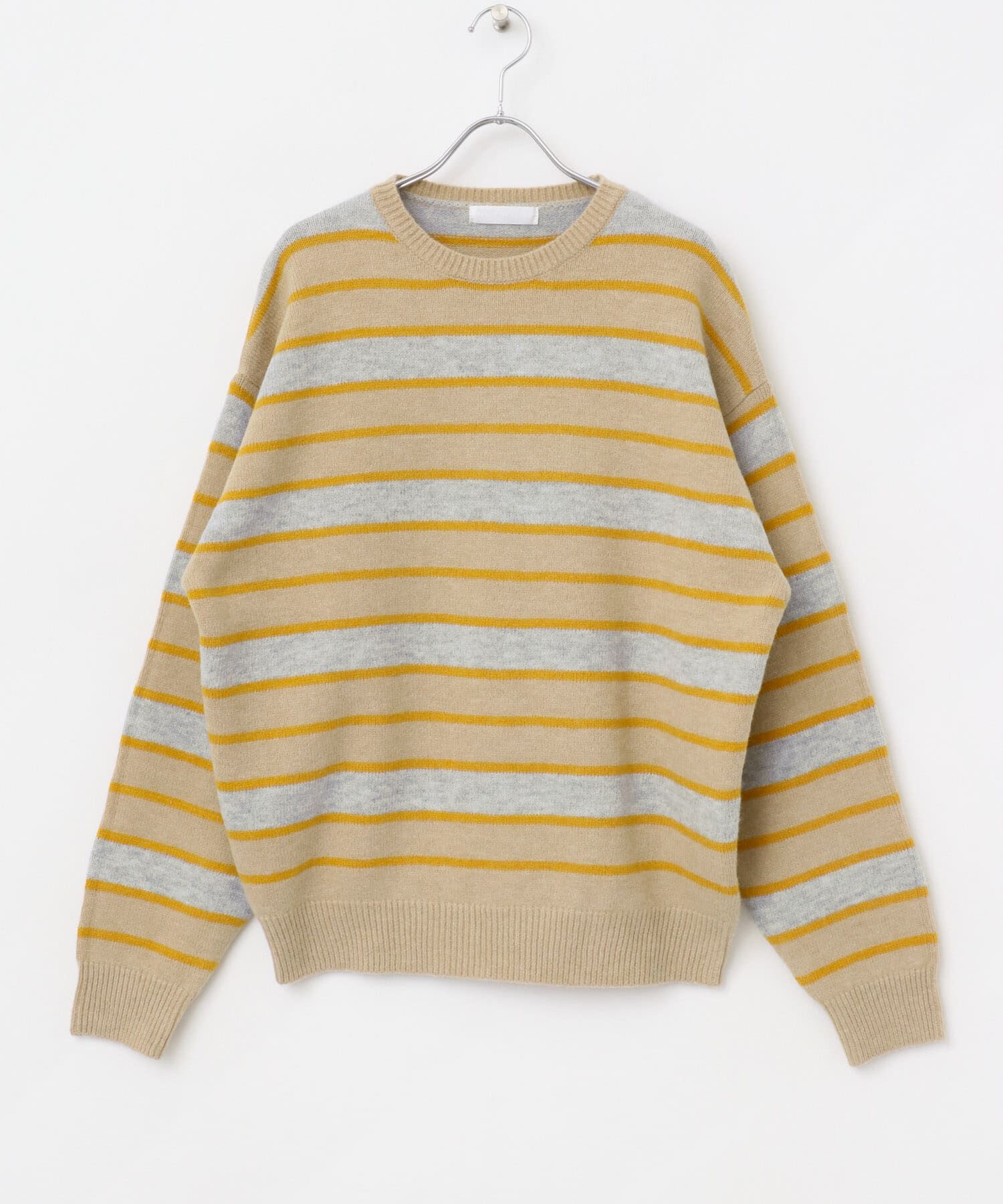 SENSE OF PLACE by URBAN RESEARCH「ウールブレンドボーダークルーネックニット」|ニット・セーター|