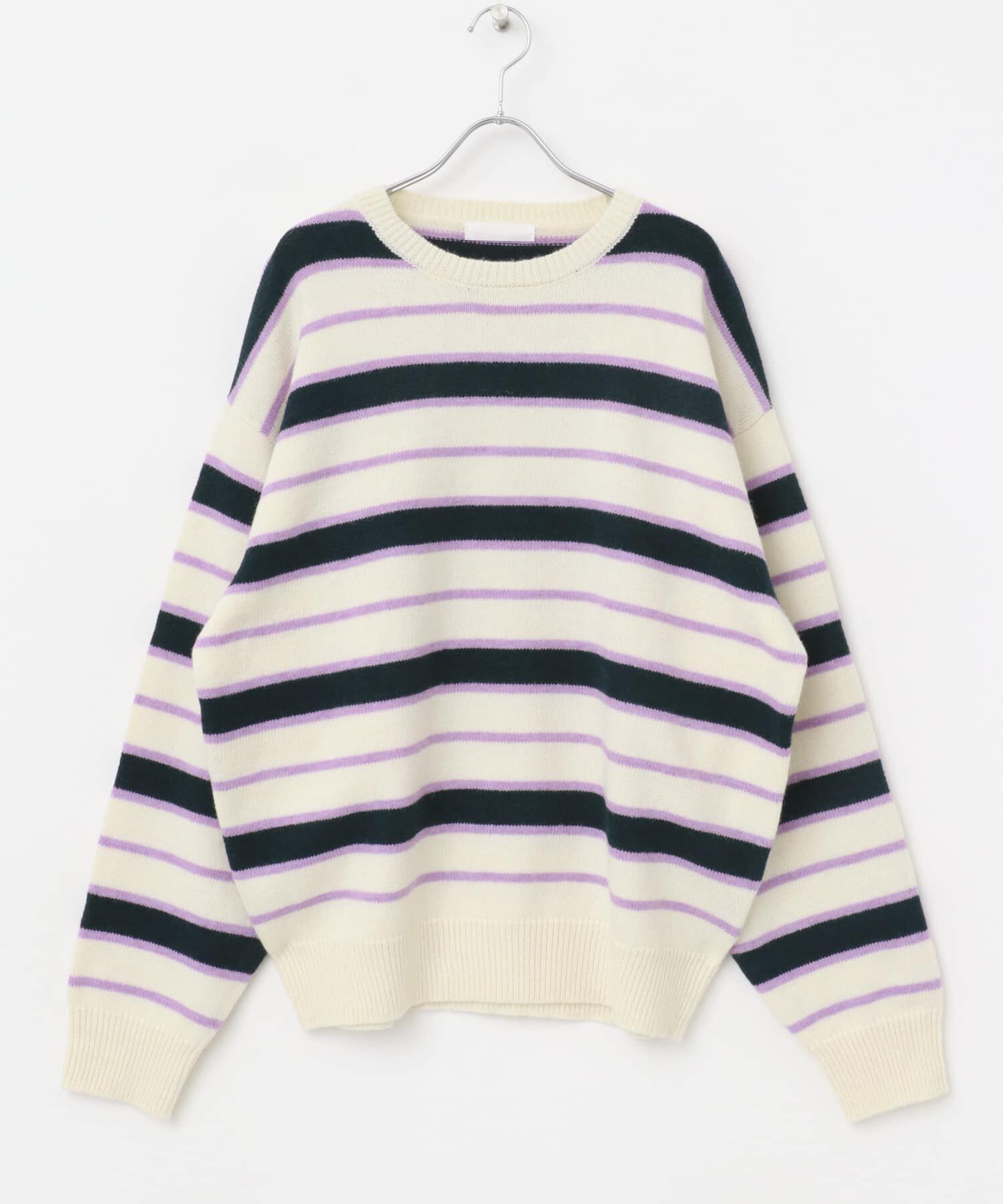 SENSE OF PLACE by URBAN RESEARCH「ウールブレンドボーダークルーネックニット」|ニット・セーター|