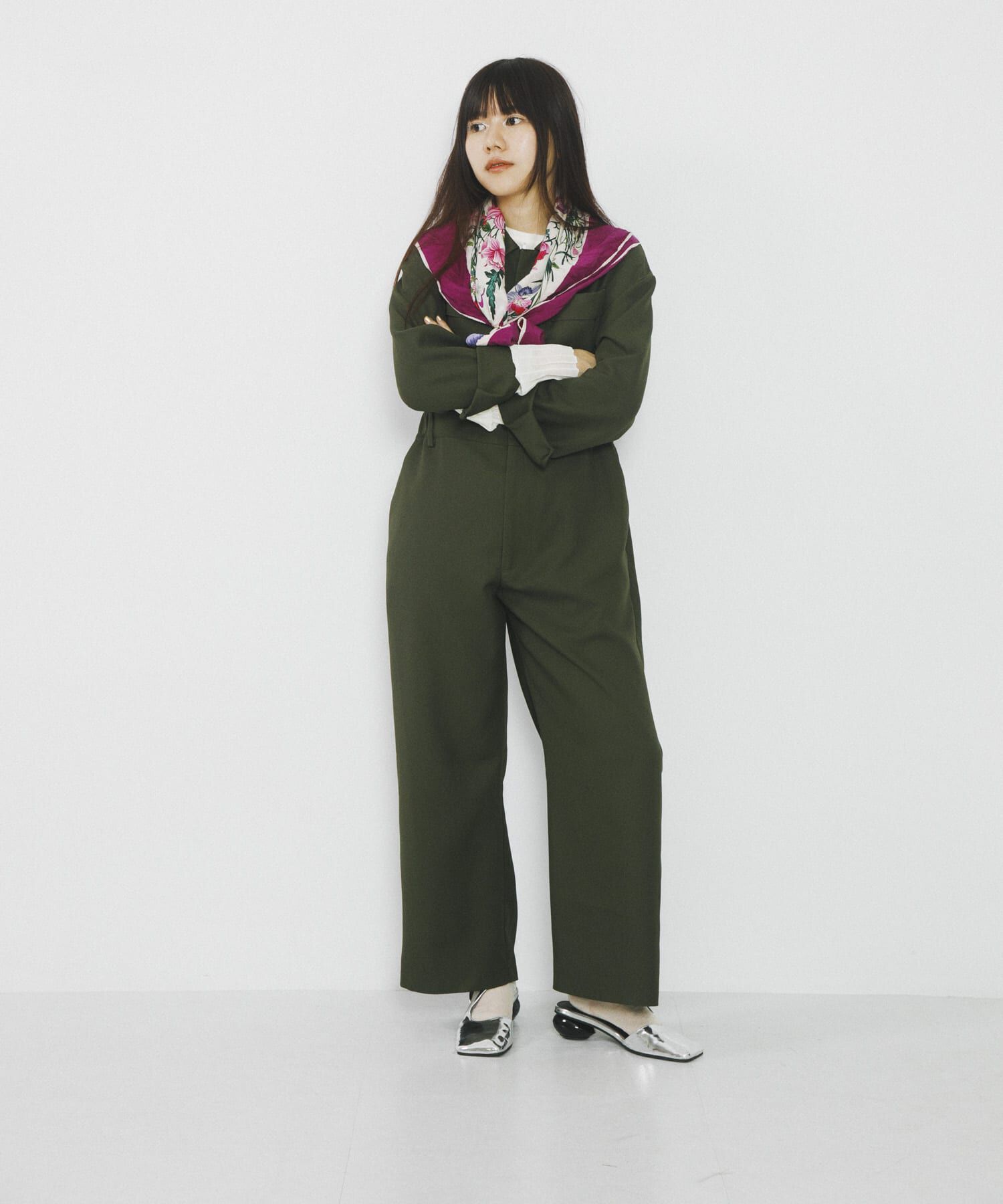 SENSE OF PLACE by URBAN RESEARCH「『別注』さらさ&times;SENSE OF PLACE　ソフトツイルジャンプスーツ」|スカート|