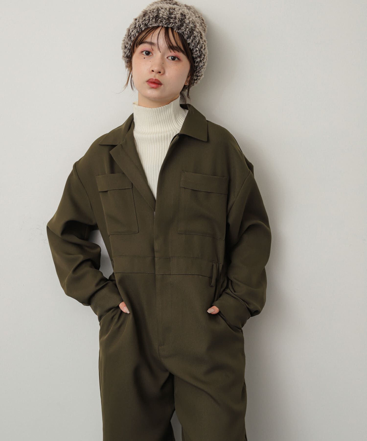 SENSE OF PLACE by URBAN RESEARCH「『別注』さらさ&times;SENSE OF PLACE　ソフトツイルジャンプスーツ」|スカート|