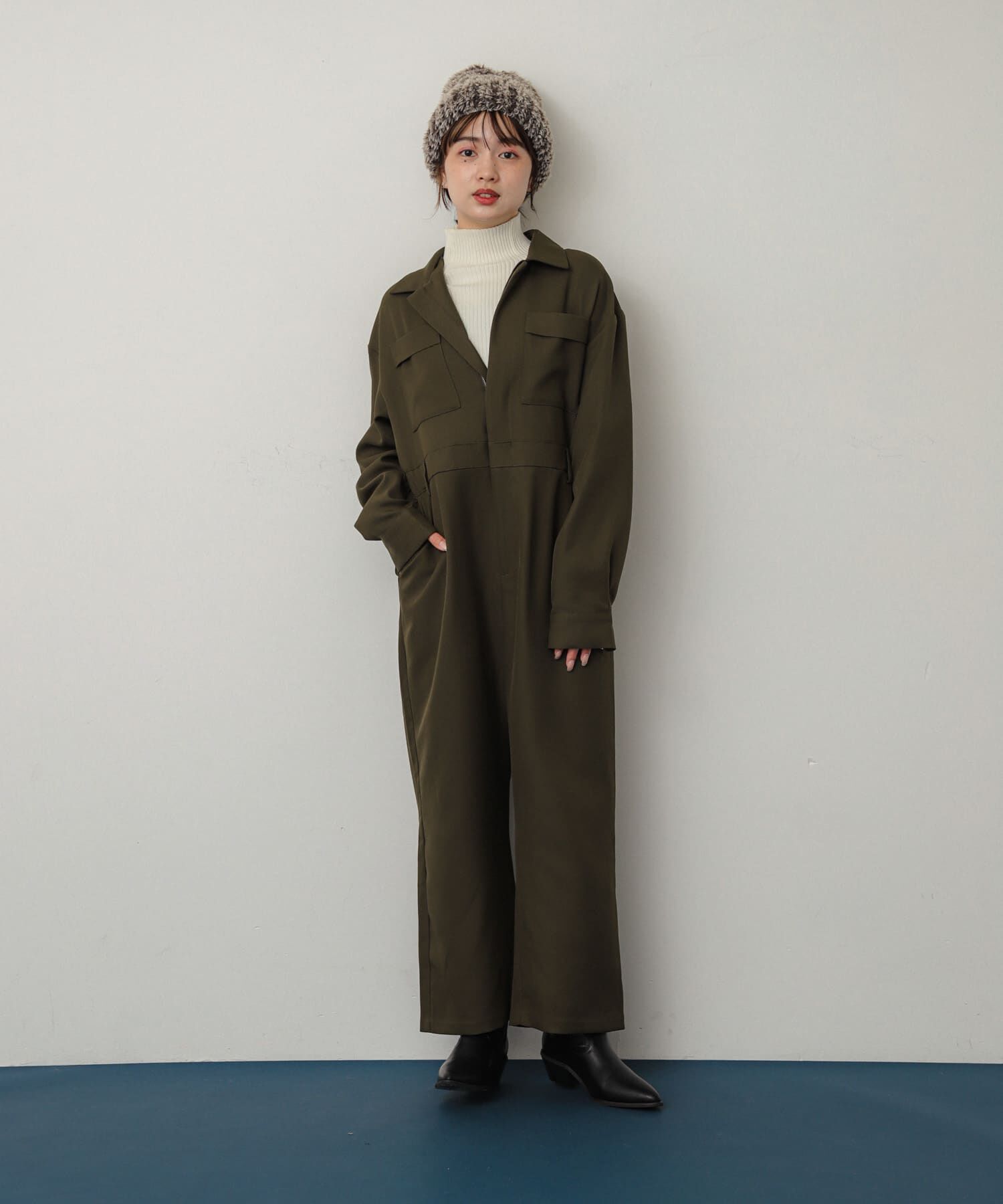 SENSE OF PLACE by URBAN RESEARCH「『別注』さらさ&times;SENSE OF PLACE　ソフトツイルジャンプスーツ」|スカート|