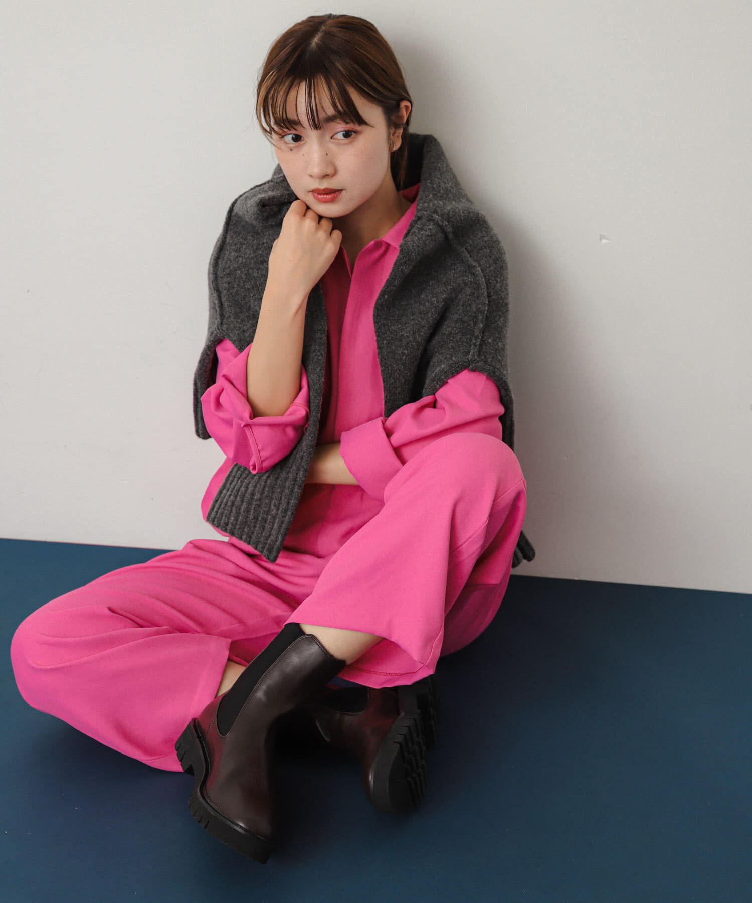 SENSE OF PLACE by URBAN RESEARCH「『別注』さらさ&times;SENSE OF PLACE　ソフトツイルジャンプスーツ」|スカート|