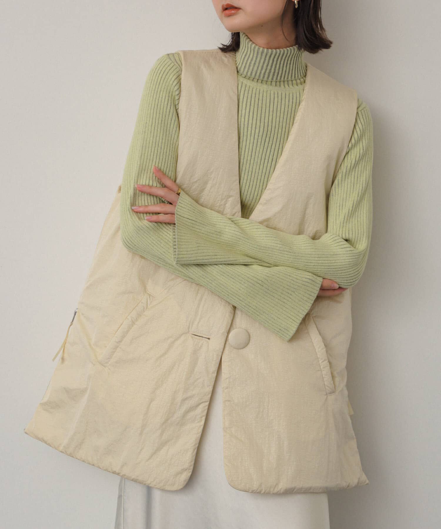 SENSE OF PLACE by URBAN RESEARCH「サイドジップパフベスト」|ダウンベスト・ベスト|