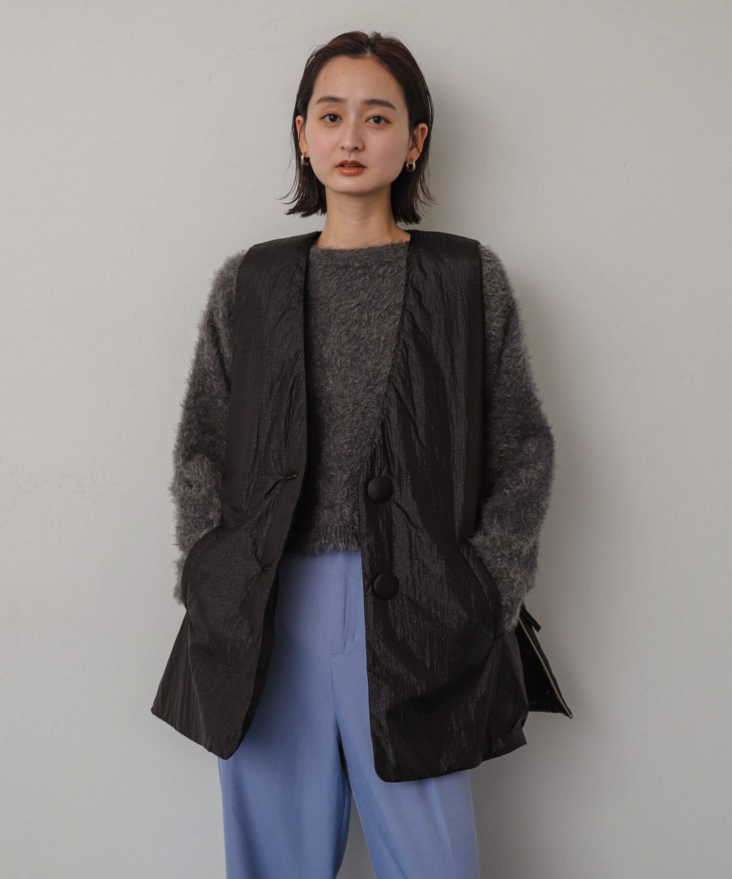 SENSE OF PLACE by URBAN RESEARCH「サイドジップパフベスト」|ダウンベスト・ベスト|