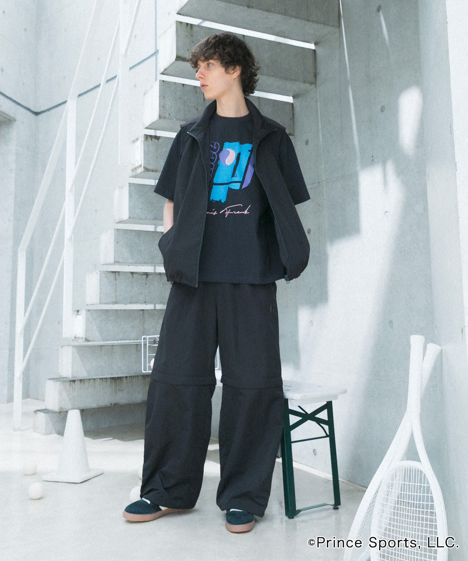 SENSE OF PLACE by URBAN RESEARCH「『別注』prince　トラックベスト」|ノーカラーコート|