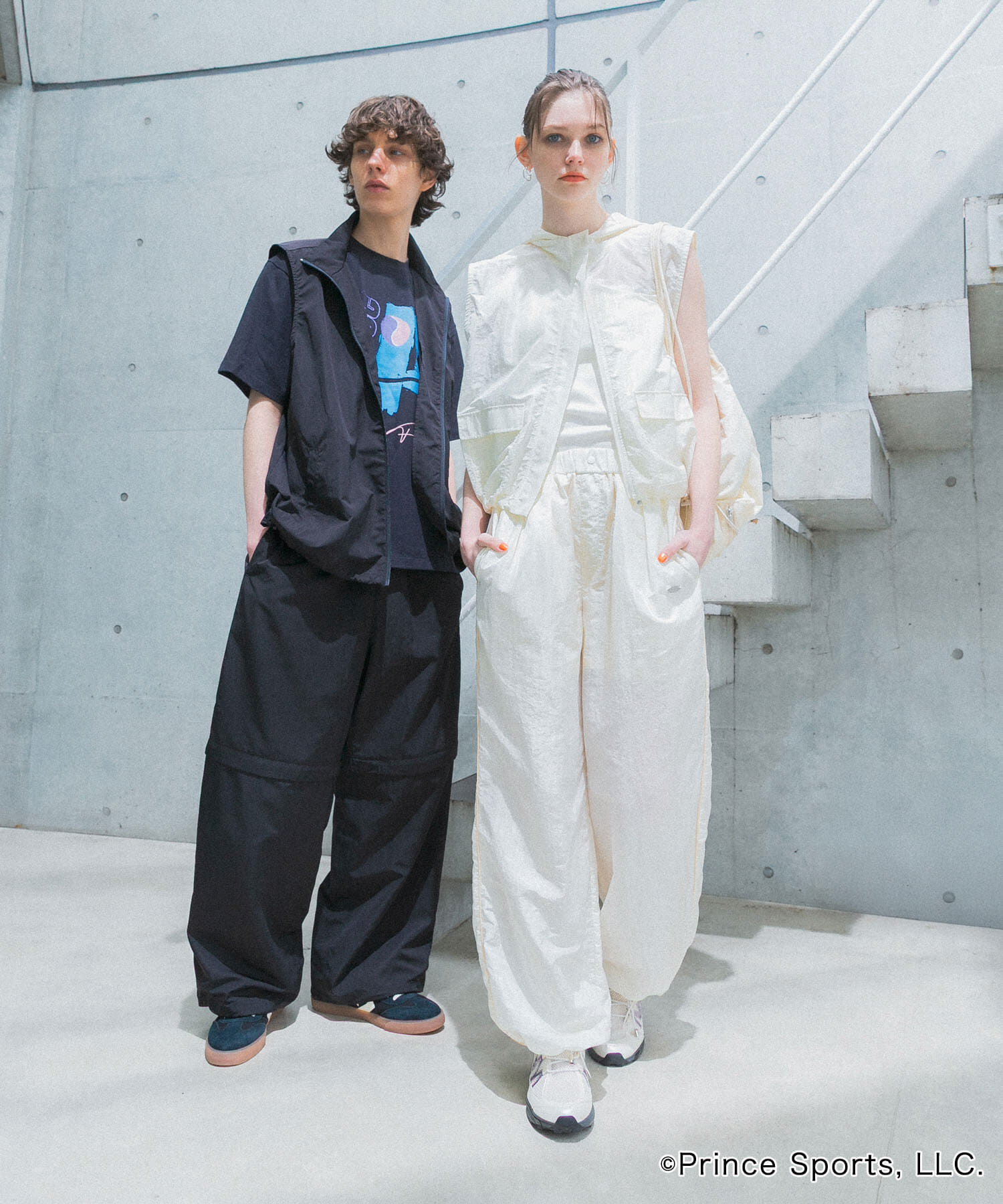 SENSE OF PLACE by URBAN RESEARCH「『別注』prince　トラックベスト」|ノーカラーコート|