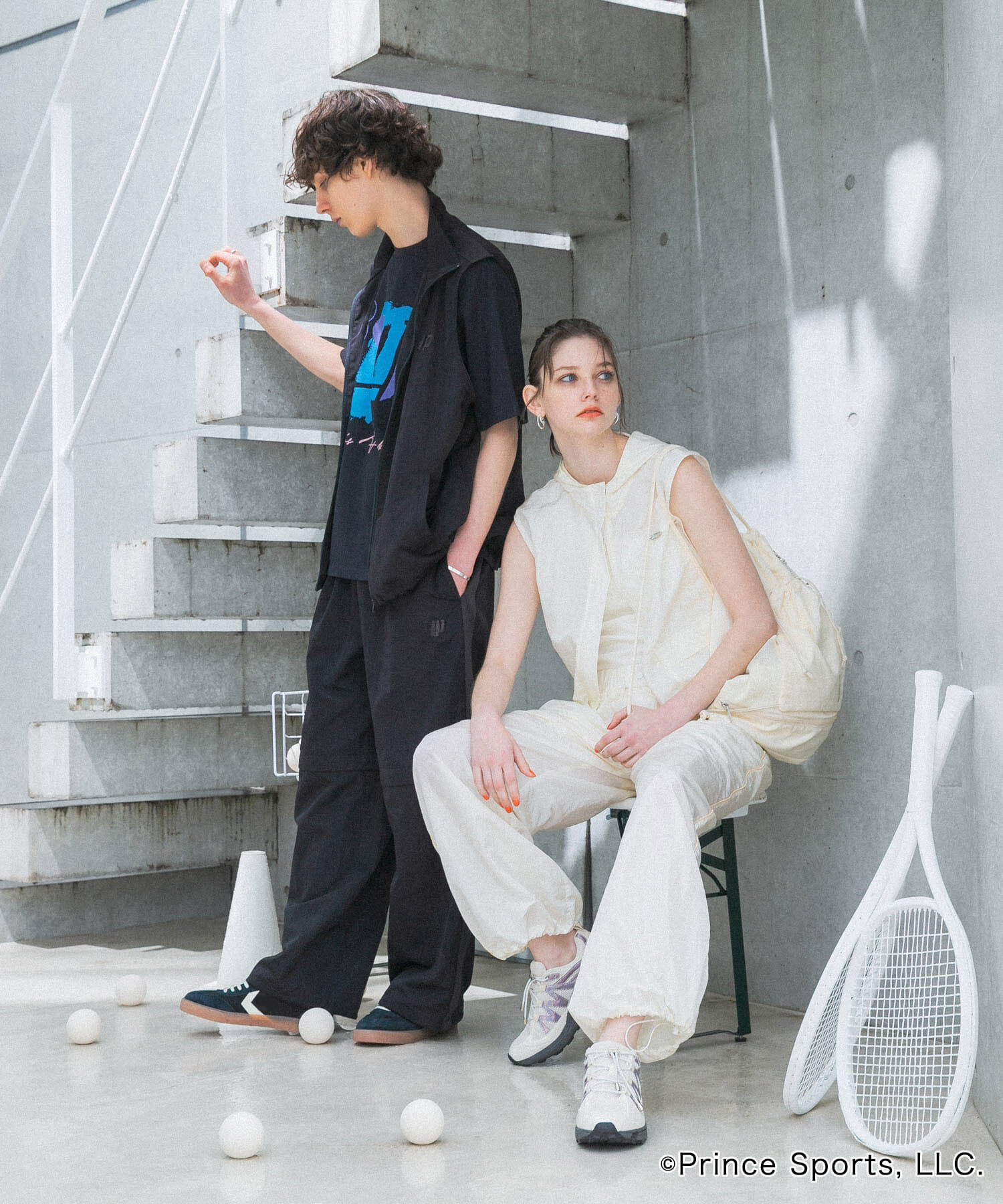 SENSE OF PLACE by URBAN RESEARCH「『別注』prince　トラックベスト」|ノーカラーコート|