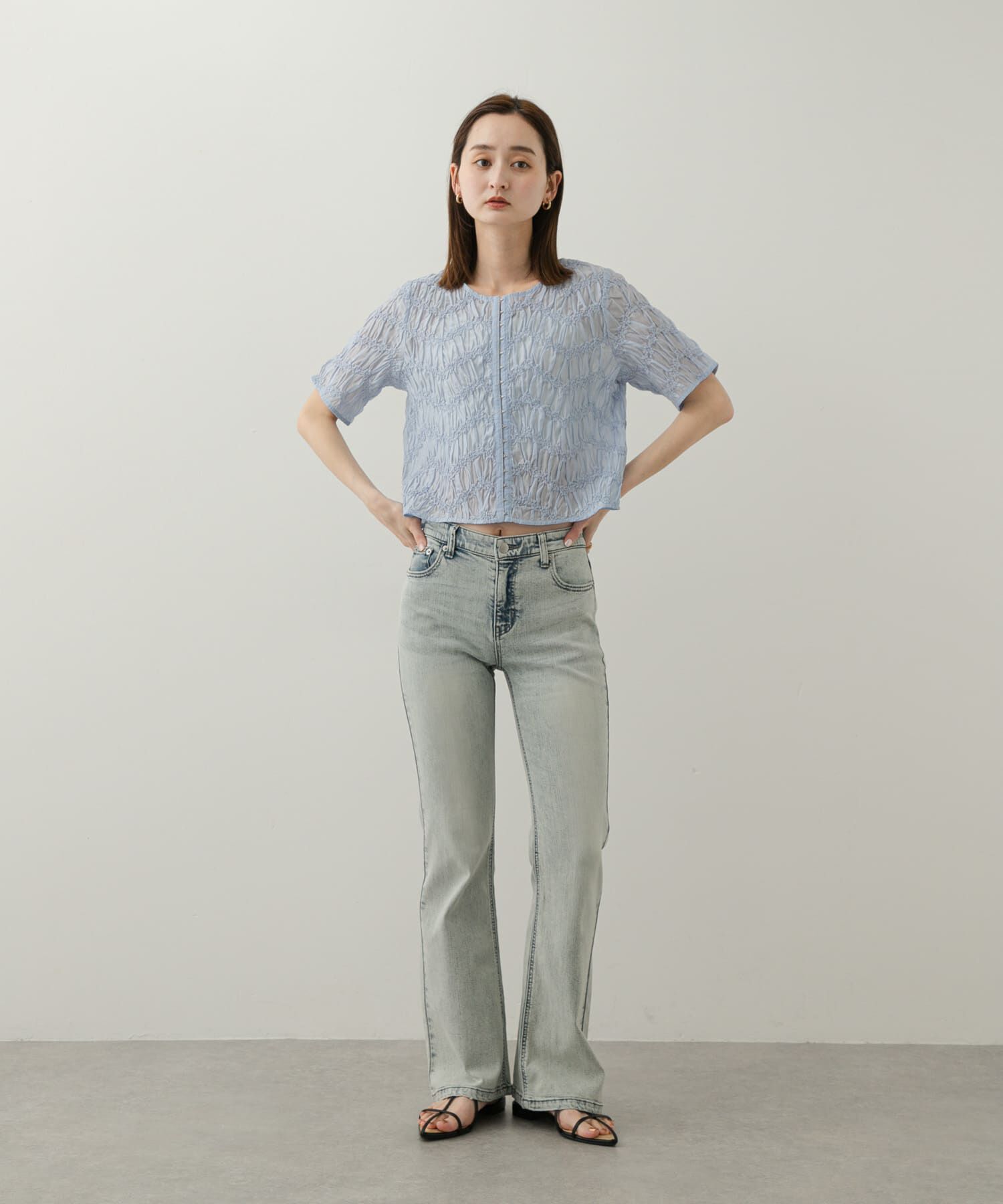 SENSE OF PLACE by URBAN RESEARCH「ローライズフレアデニムパンツ」|デニム|