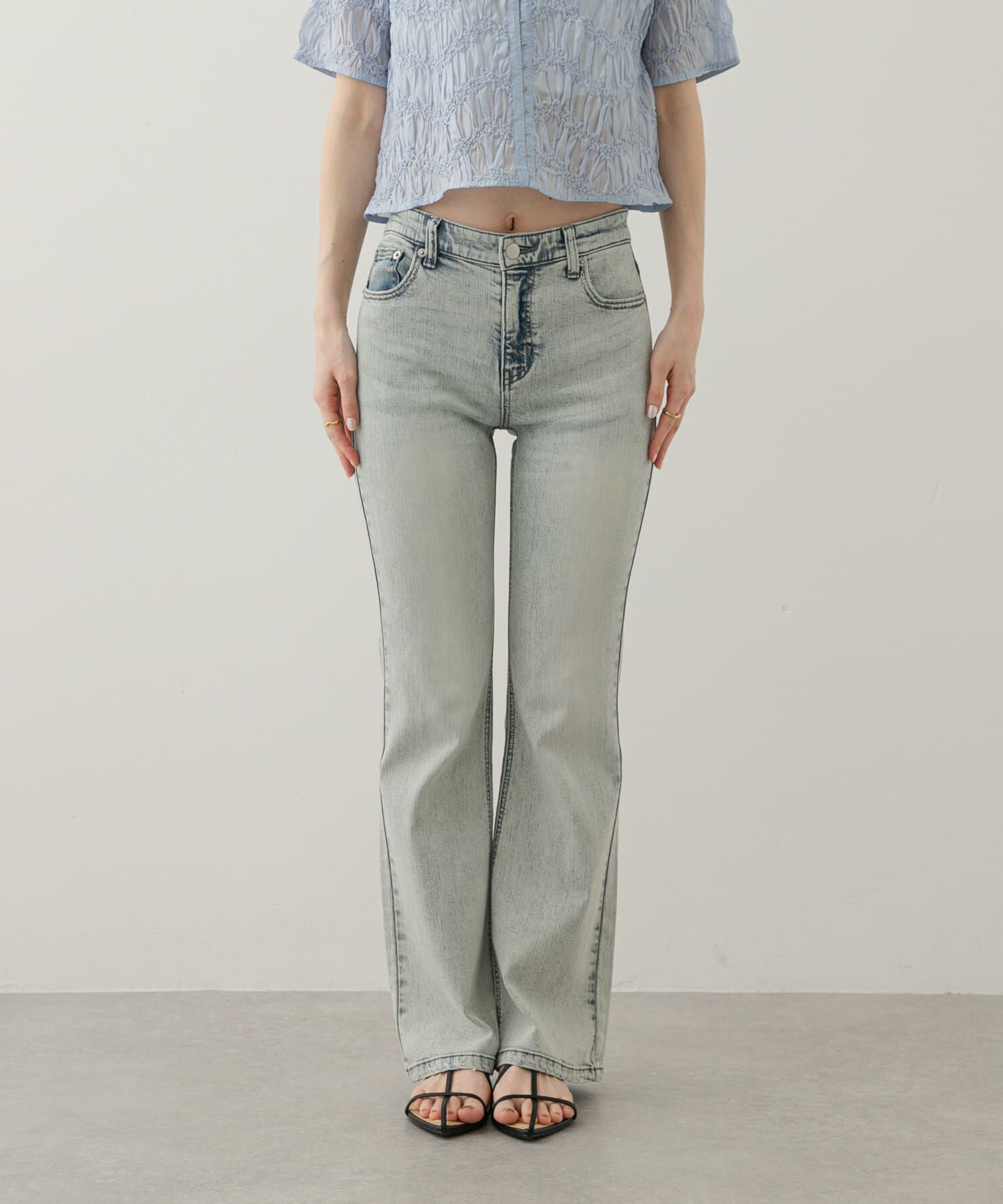 SENSE OF PLACE by URBAN RESEARCH「ローライズフレアデニムパンツ」|デニム|