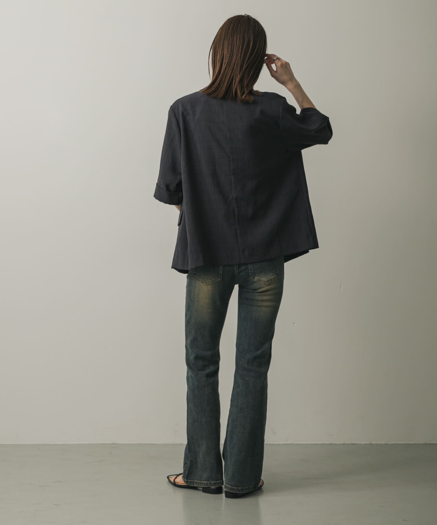 SENSE OF PLACE by URBAN RESEARCH「ローライズフレアデニムパンツ」|デニム|