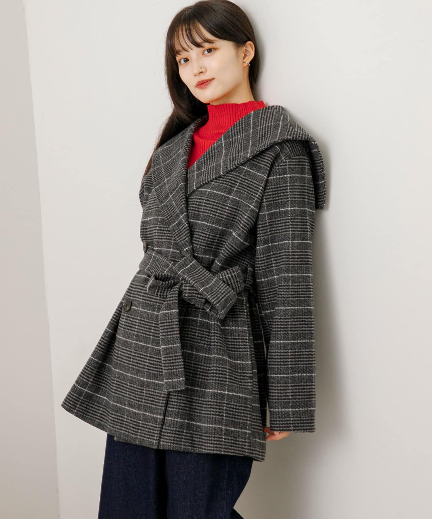 SENSE OF PLACE by URBAN RESEARCH「ビッグカラーミディコート」|ノーカラーコート|