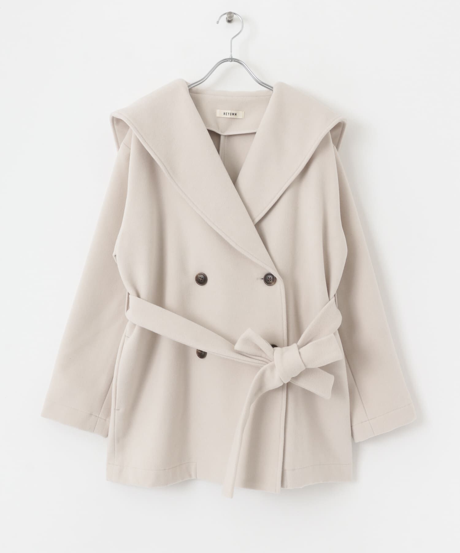 SENSE OF PLACE by URBAN RESEARCH「ビッグカラーミディコート」|ノーカラーコート|