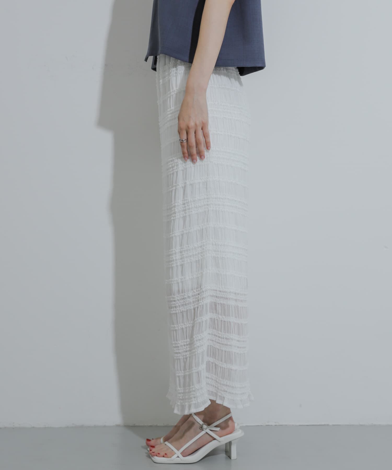SENSE OF PLACE by URBAN RESEARCH「アイラインフリルスカート」|スカート|