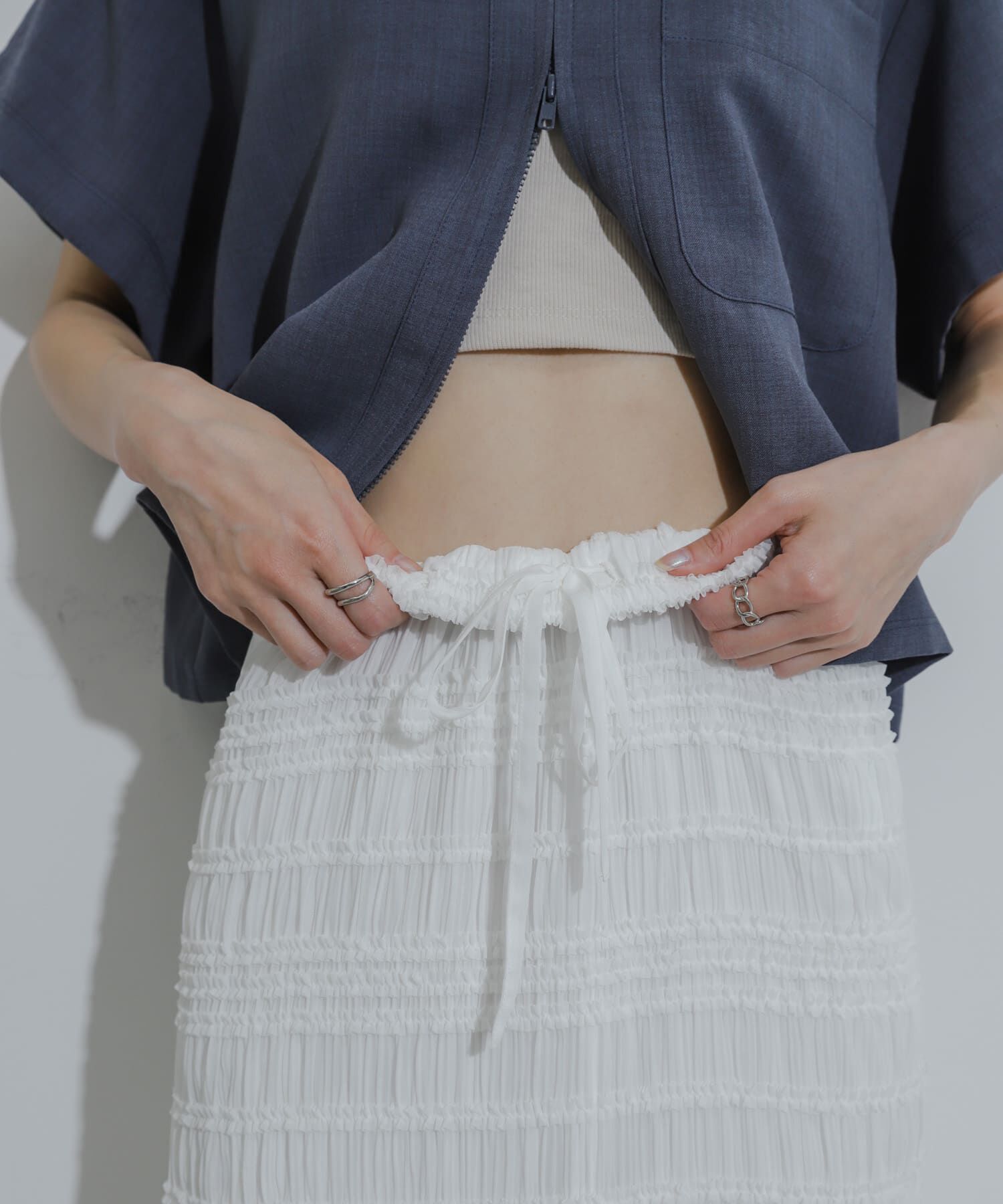 SENSE OF PLACE by URBAN RESEARCH「アイラインフリルスカート」|スカート|