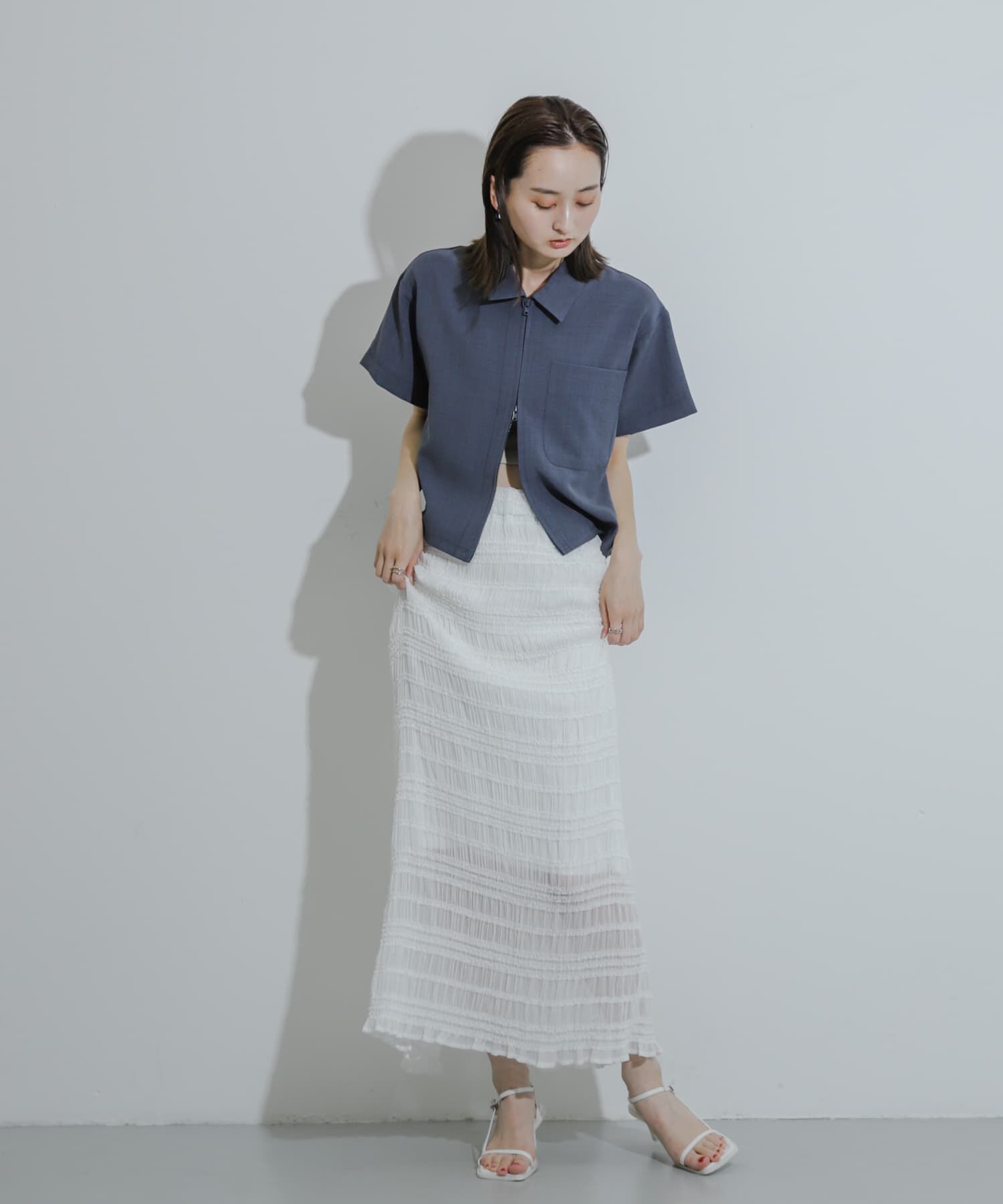 SENSE OF PLACE by URBAN RESEARCH「アイラインフリルスカート」|スカート|