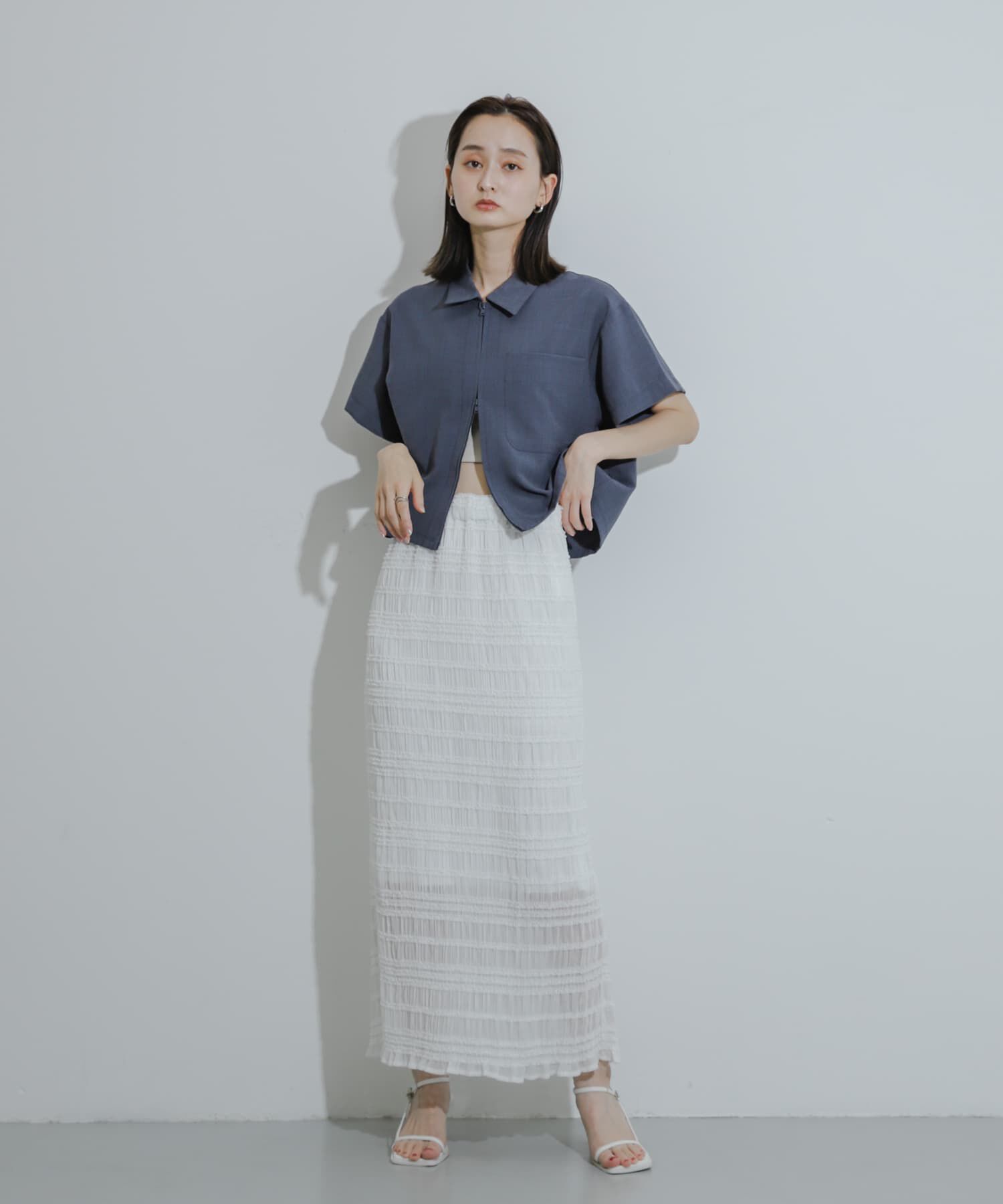 SENSE OF PLACE by URBAN RESEARCH「アイラインフリルスカート」|スカート|