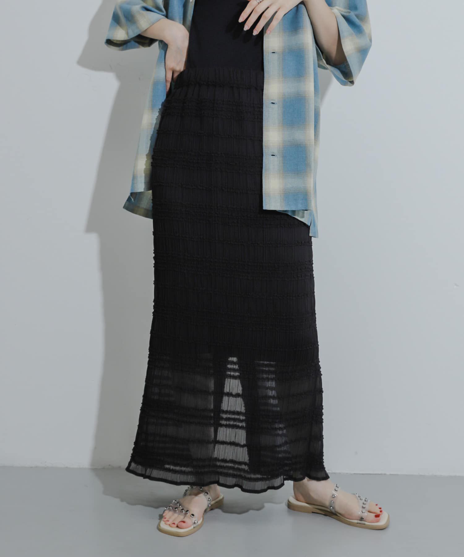 SENSE OF PLACE by URBAN RESEARCH「アイラインフリルスカート」|スカート|