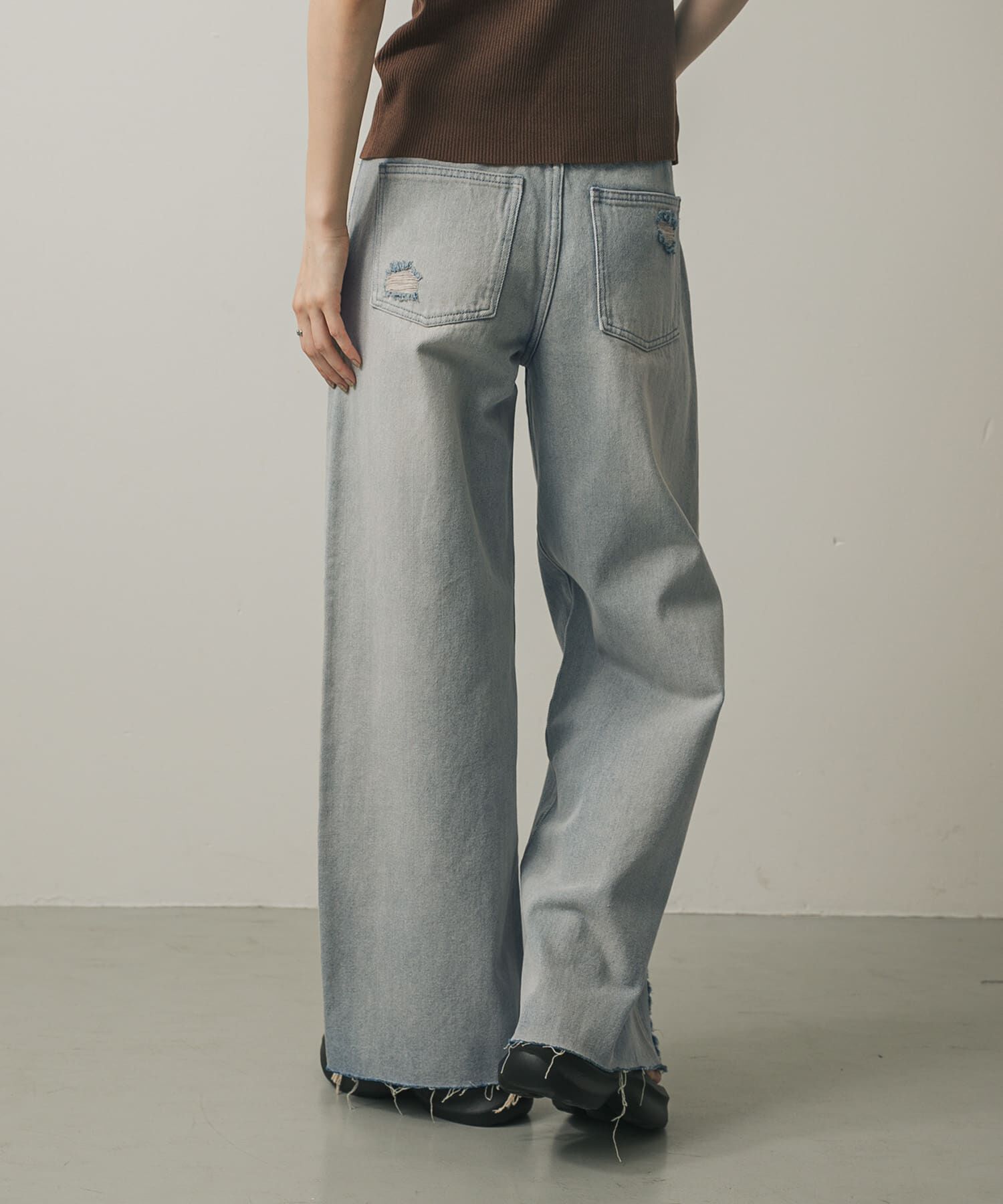 SENSE OF PLACE by URBAN RESEARCH「ダメージストレートデニム」|デニム|